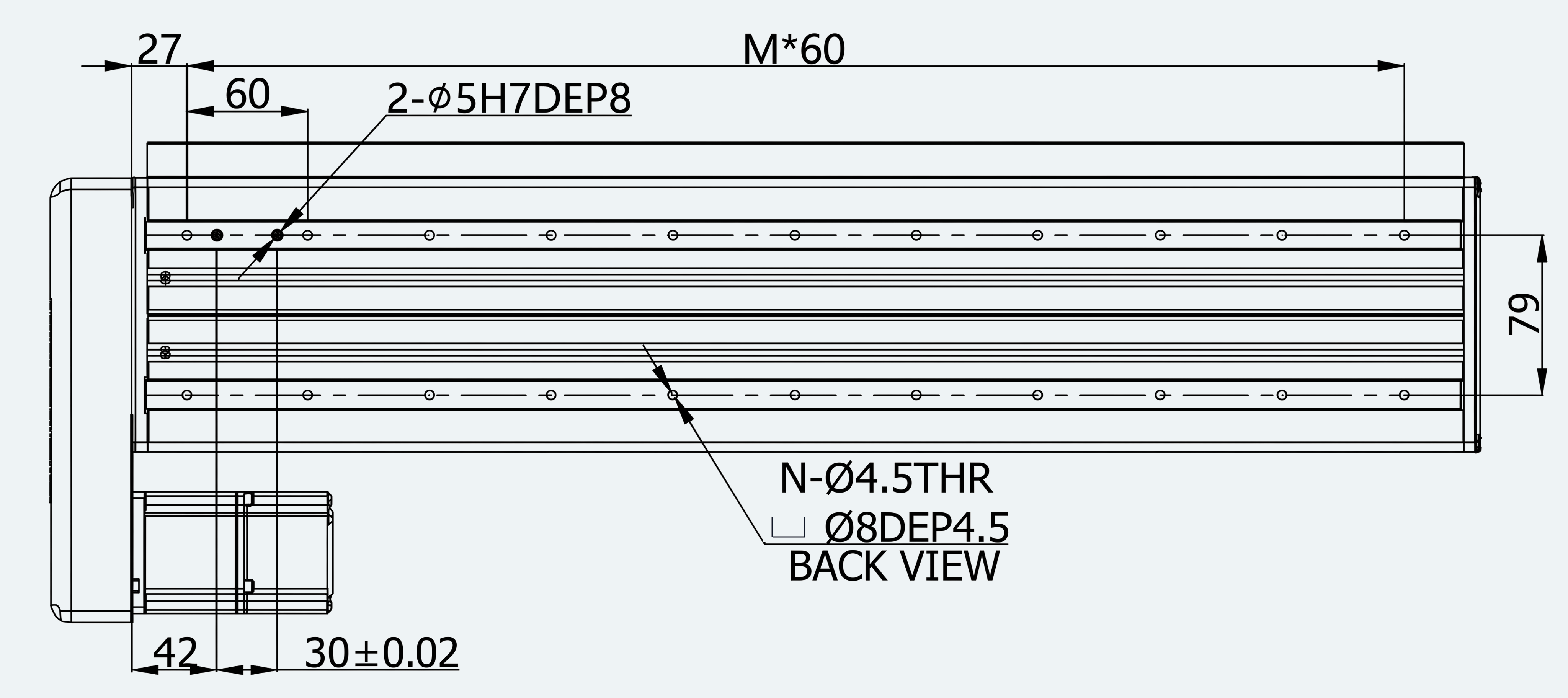 Mechanical View 5 for ES-LM-BS15-S0060-LREQ-MI01-M001