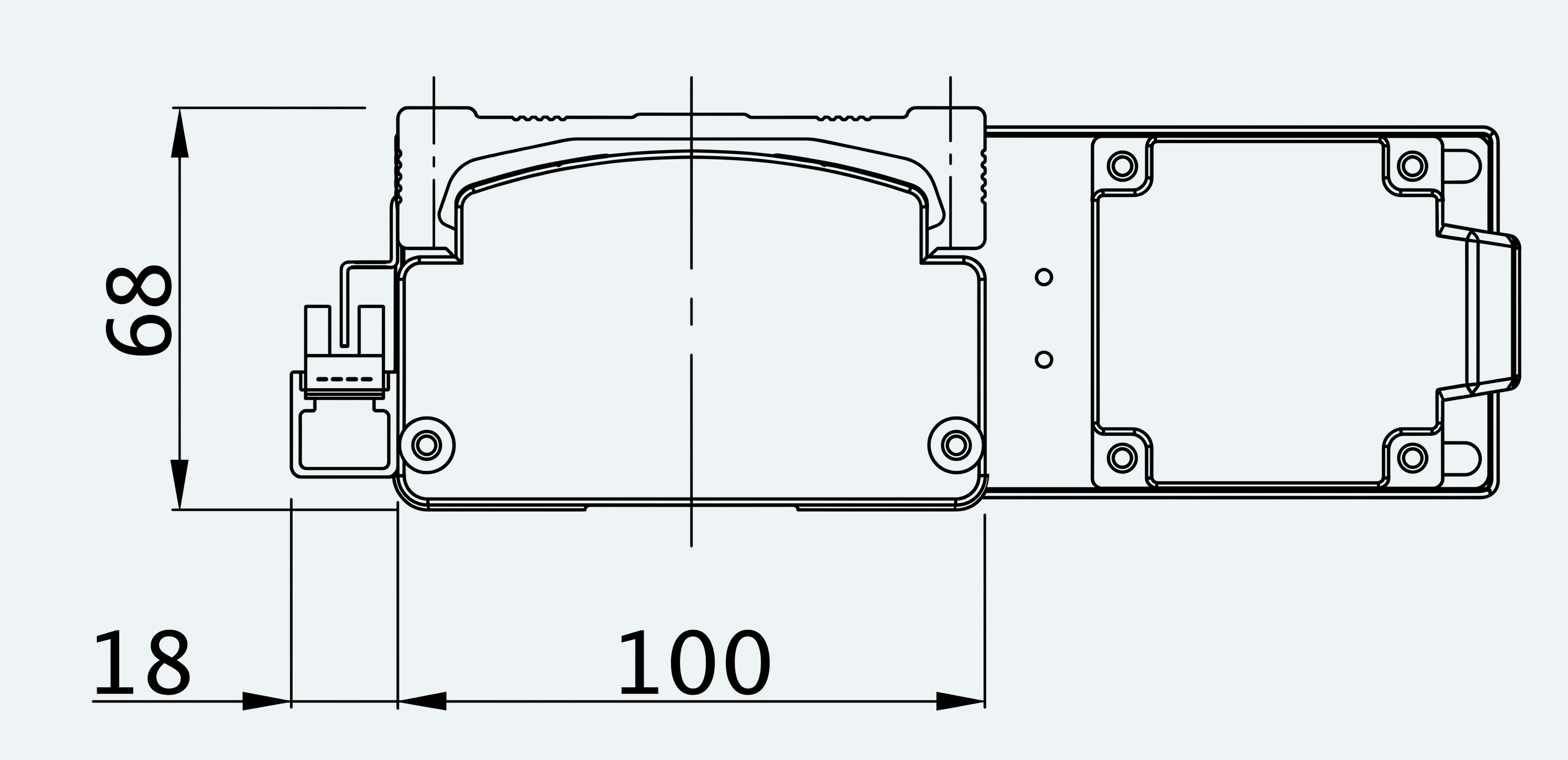 Mechanical View 4 for ES-LM-BS51-S0100-L016-MI01-M001