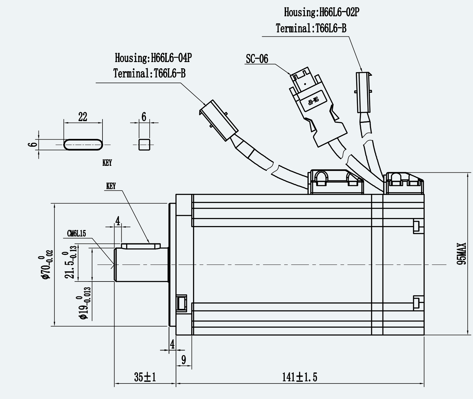 Mechanical View 1 for ES-SM-A01-080S-T2P39NM-750W-004