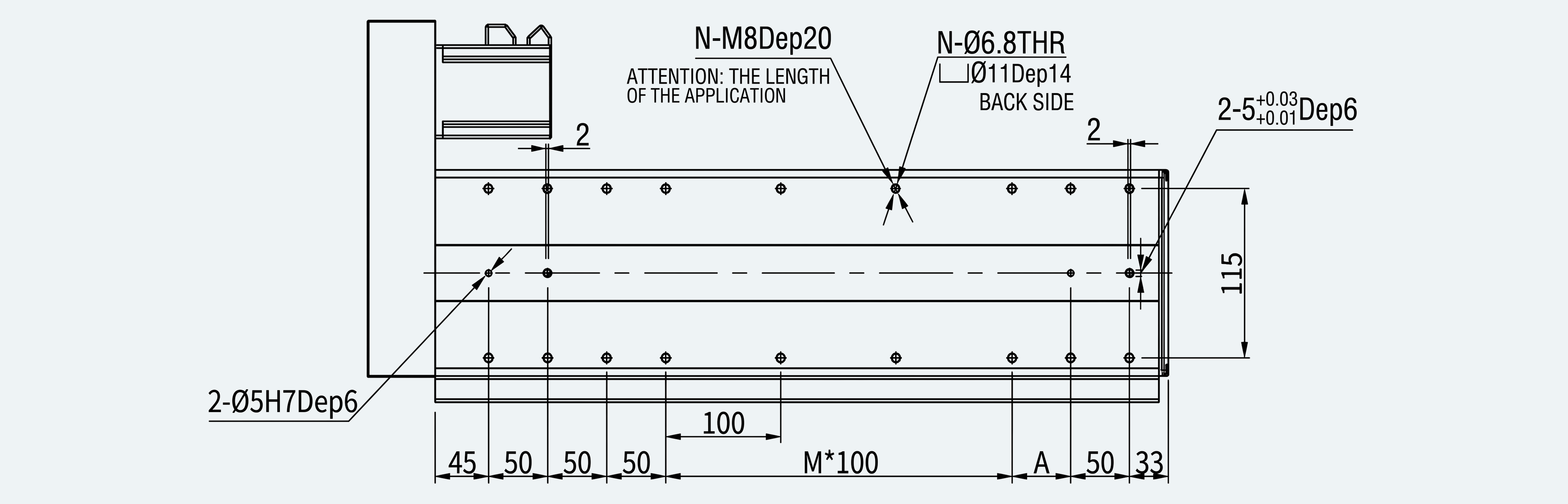 Mechanical View 4 for ES-LM-BS56-S0100-LREQ-MI01-M001