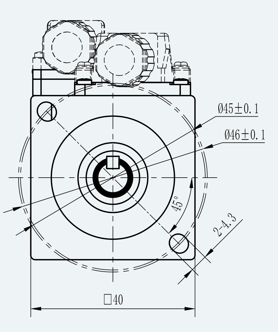Mechanical View 2 for ES-SM-A03-040-T0P16NM-50W-003