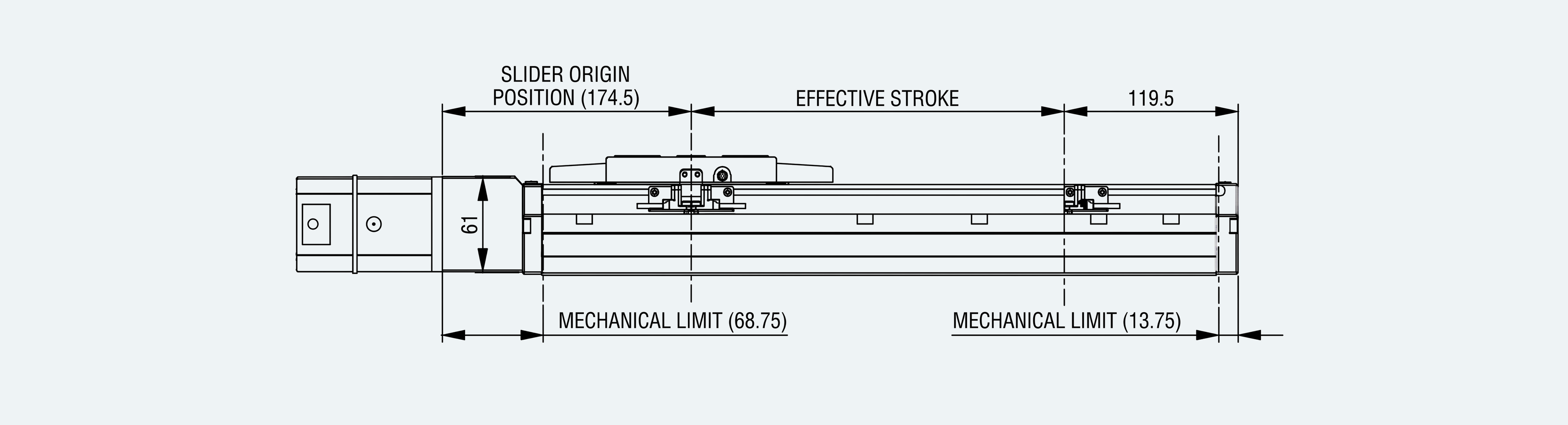 Mechanical View 3 for ES-LM-BS67-S0100-L010-MI01-M001