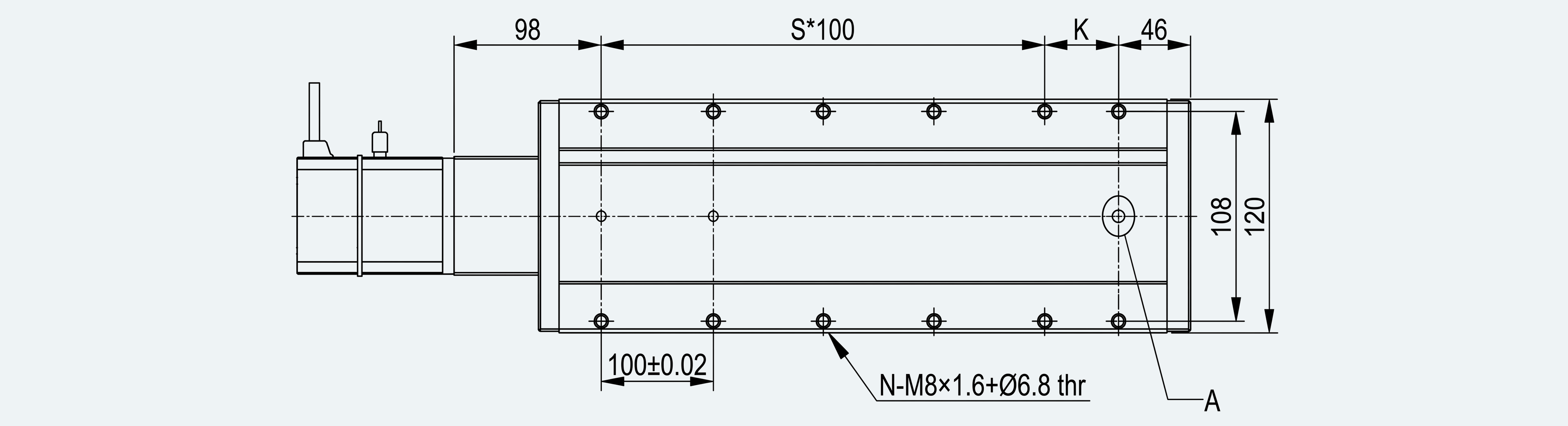 Mechanical View 5 for ES-LM-BS67-S0100-L010-MI01-M001