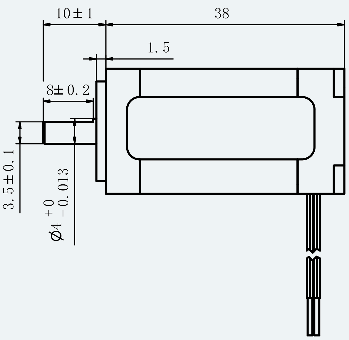 Mechanical View 1 for ES-ST-08H2038-050-4AL