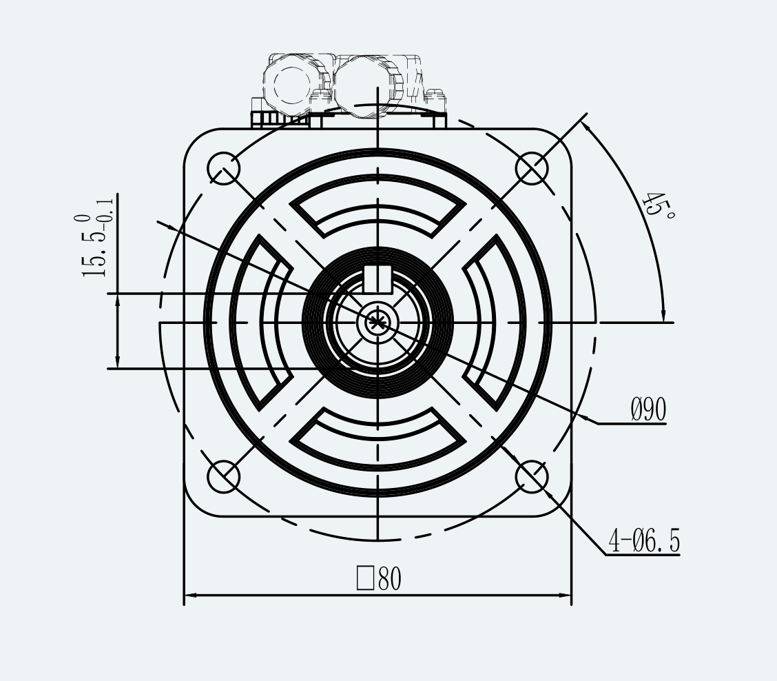 Mechanical View 1 for ES-SM-A03-080D-T2P39NM-750W-002