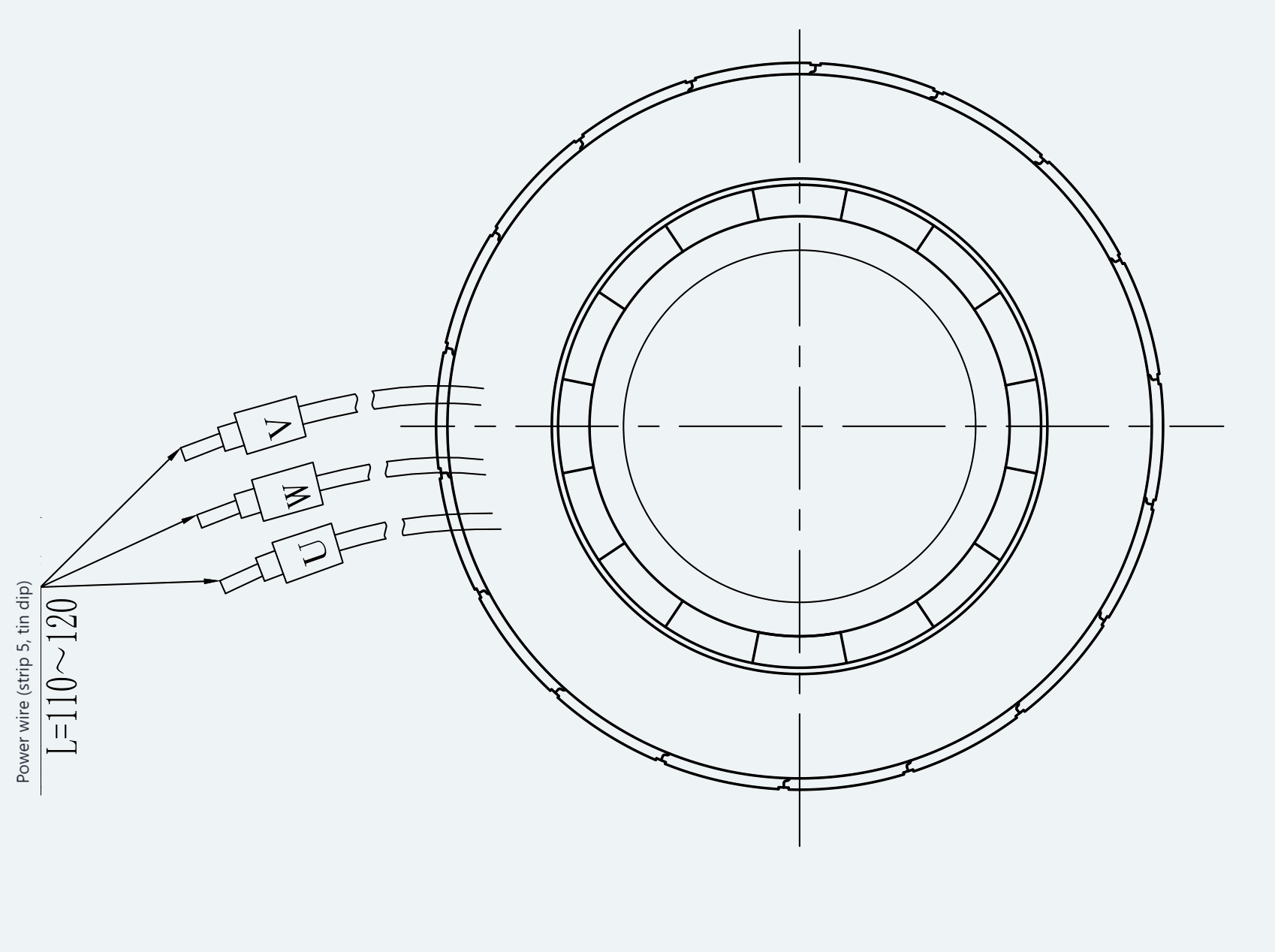 Power Connector Reference for ES-FM-U01-OD057-T0P24NM-001