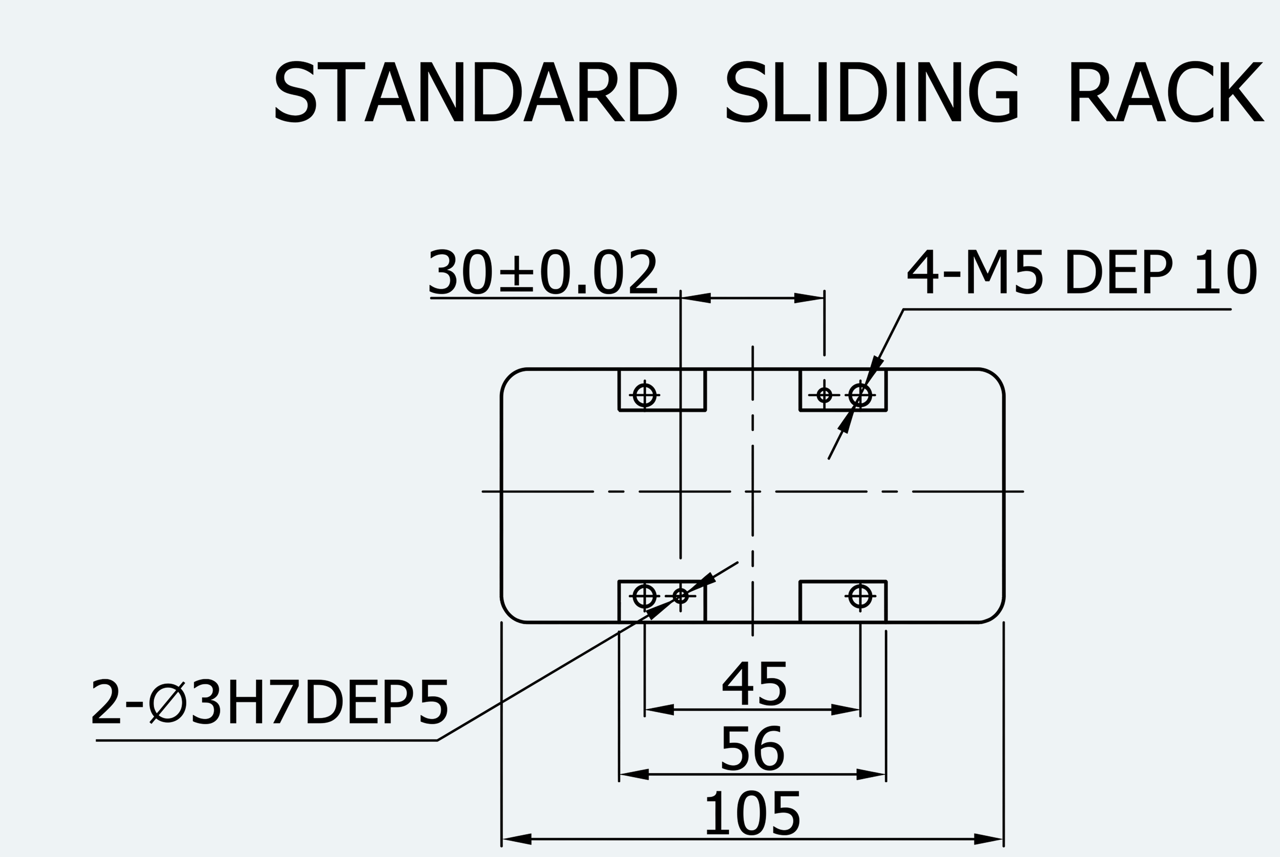 Mechanical View 1 for ES-LM-BS22-S0100-LREQ-MI01-M001