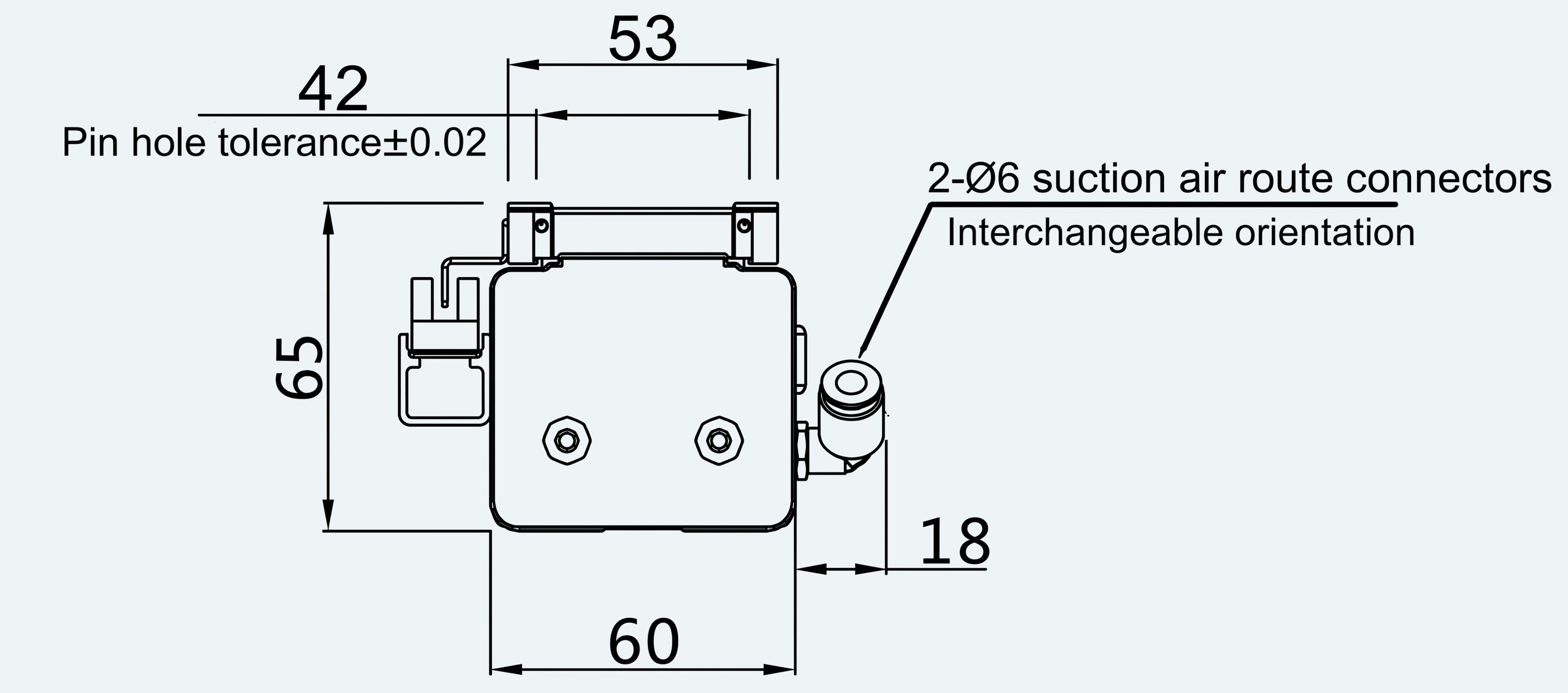 Mechanical View 3 for ES-LM-BS22-S0100-LREQ-MI01-M001