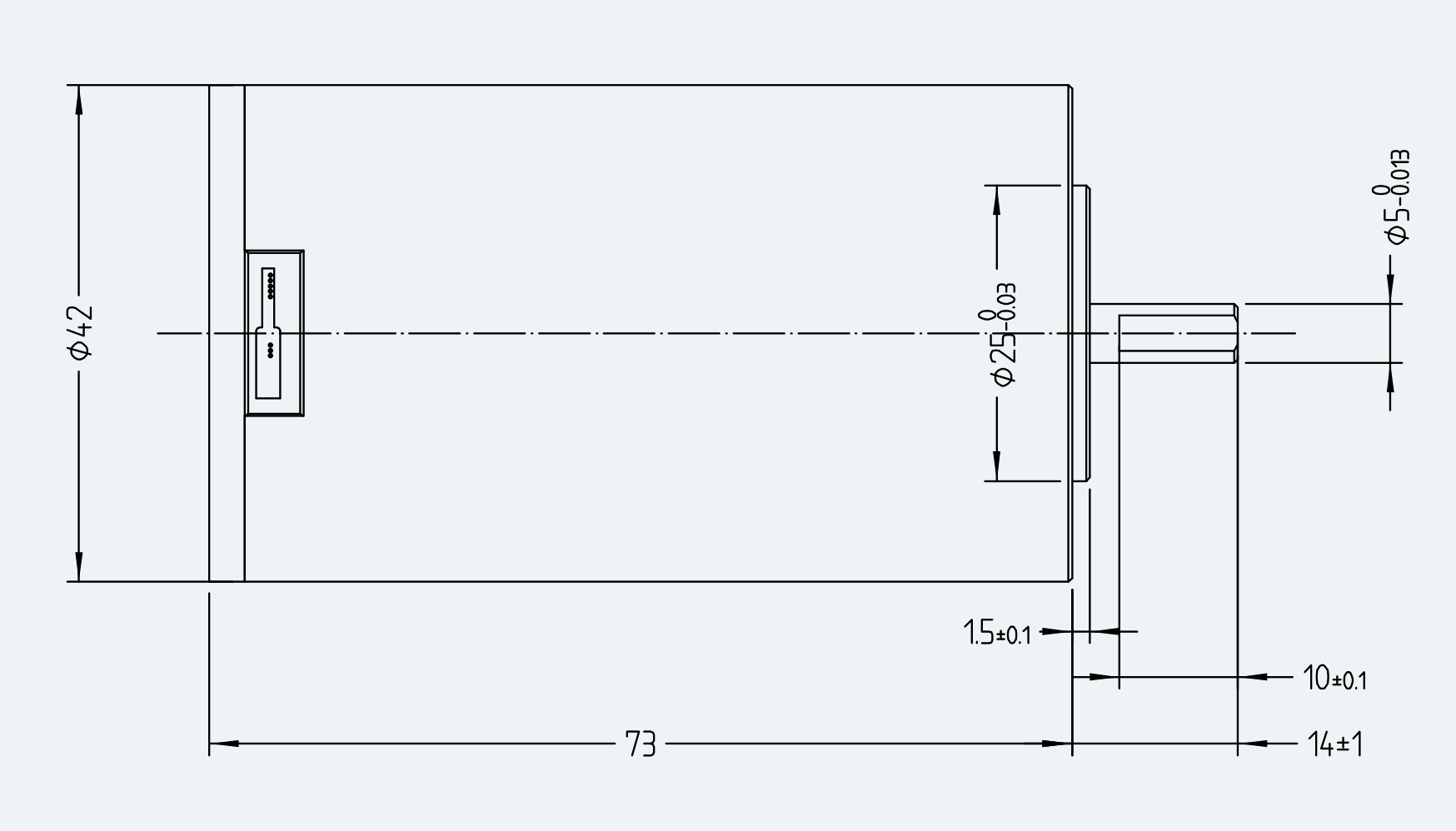 Mechanical View 2 for ES-DC-SL05-M001