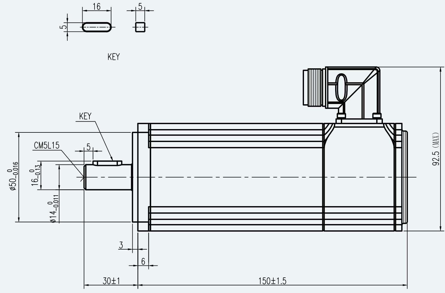 Mechanical View 1 for ES-SM-A02-060S-T1P27NM-400W-002