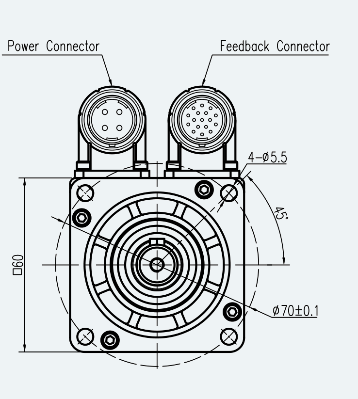Mechanical View 2 for ES-SM-A02-060S-T1P27NM-400W-002