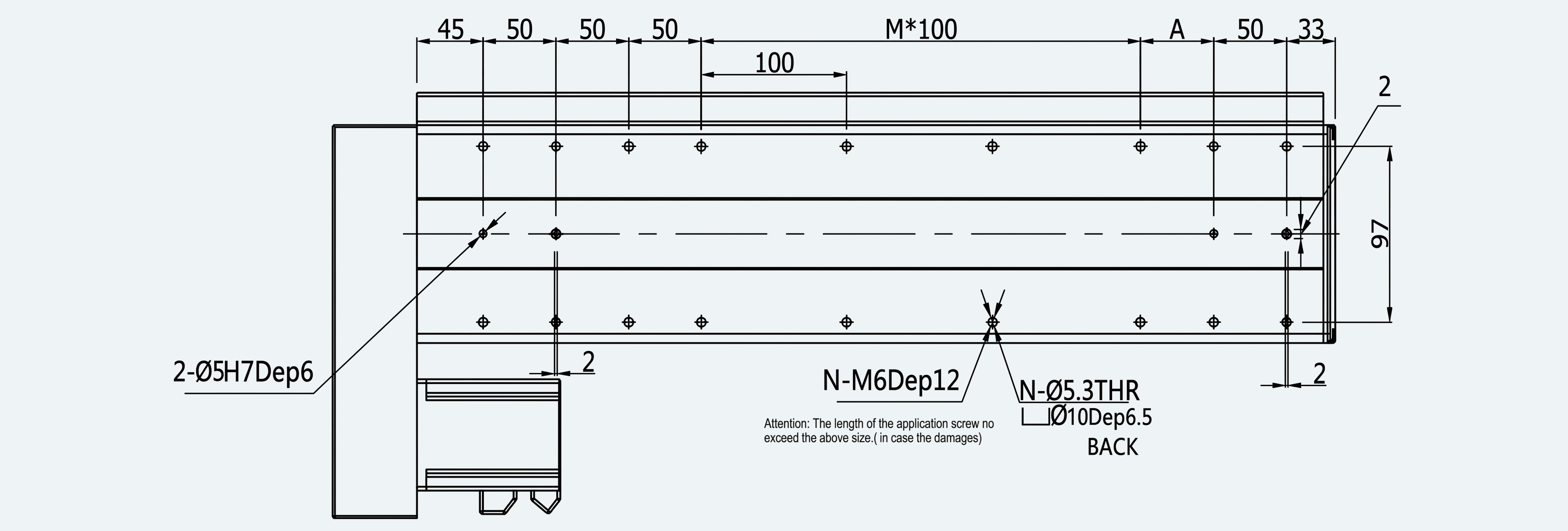 Mechanical View 5 for ES-LM-BS54-S0100-L016-MI01-M001