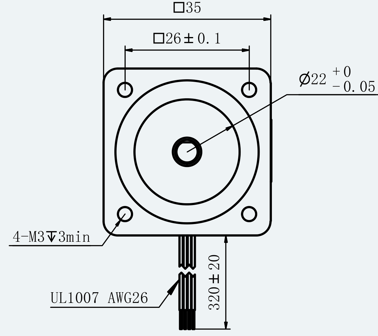 Mechanical View 1 for ES-ST-14H2052-150-4AL
