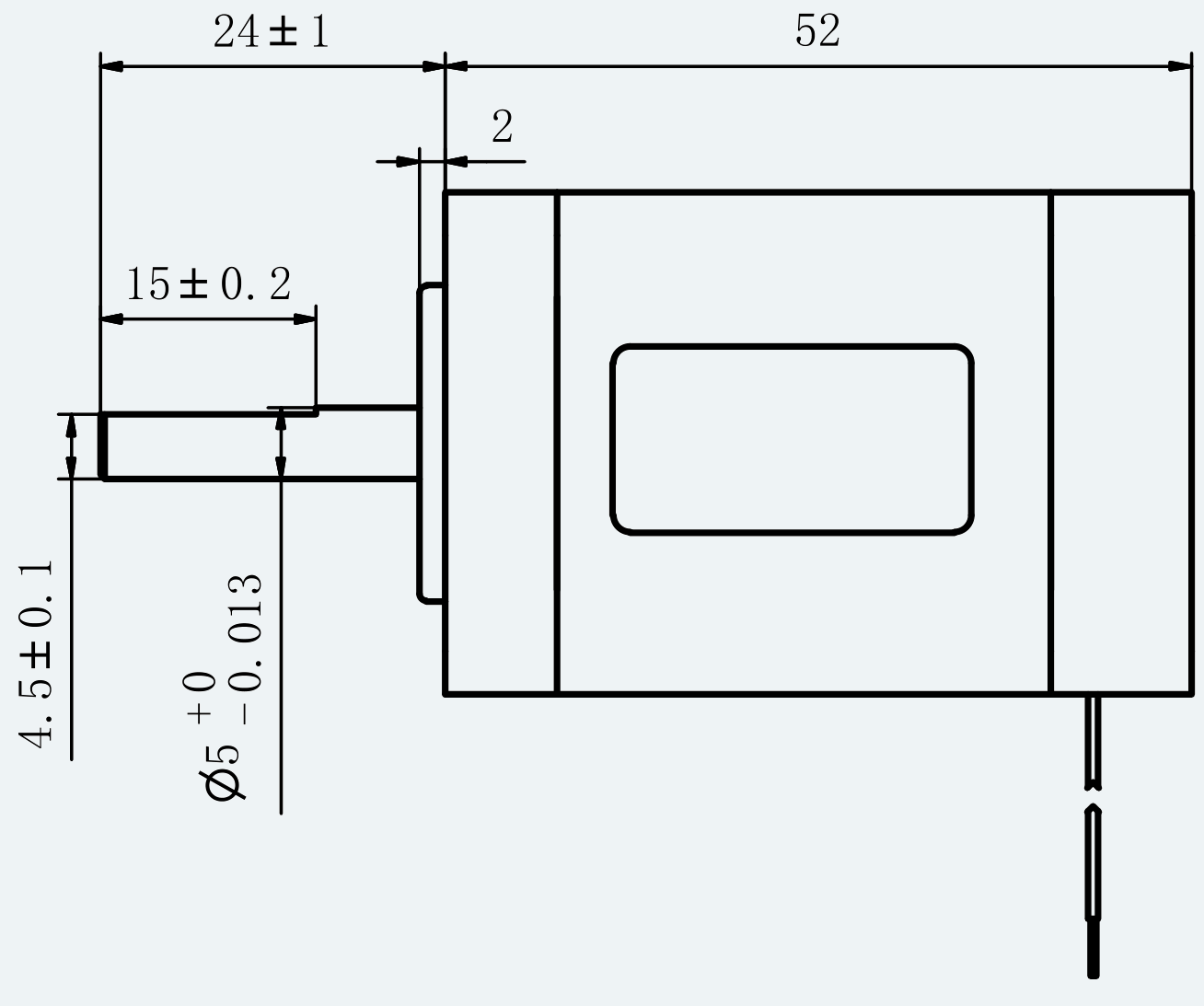 Mechanical View 2 for ES-ST-14H2052-150-4AL