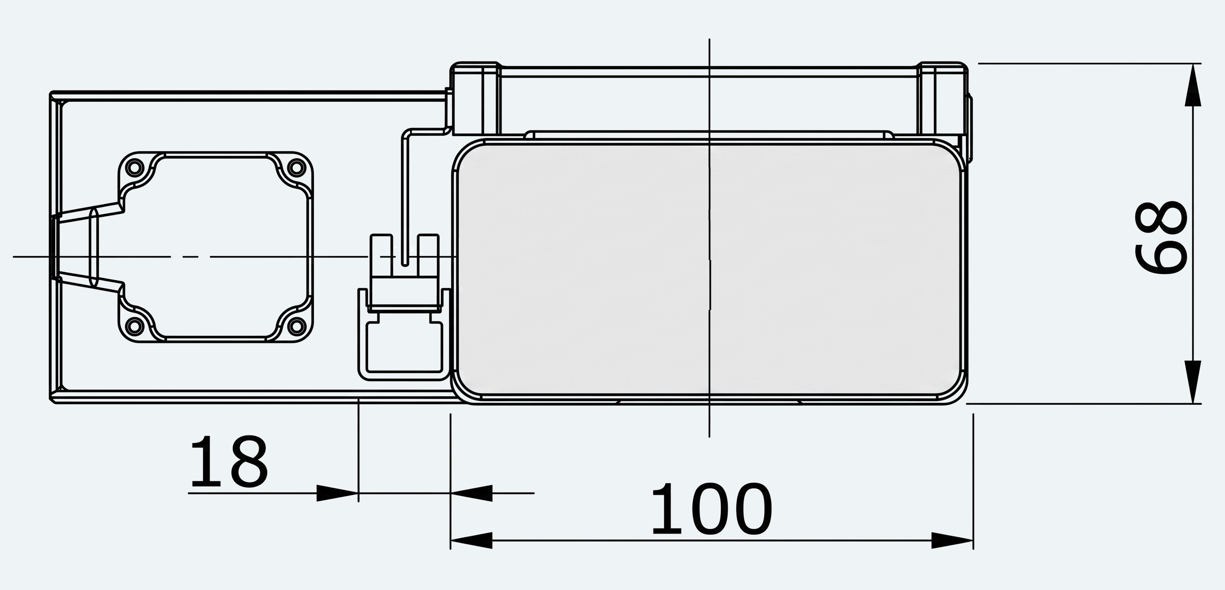 Mechanical View 4 for ES-LM-BS30-S0100-LREQ-MI01-M001
