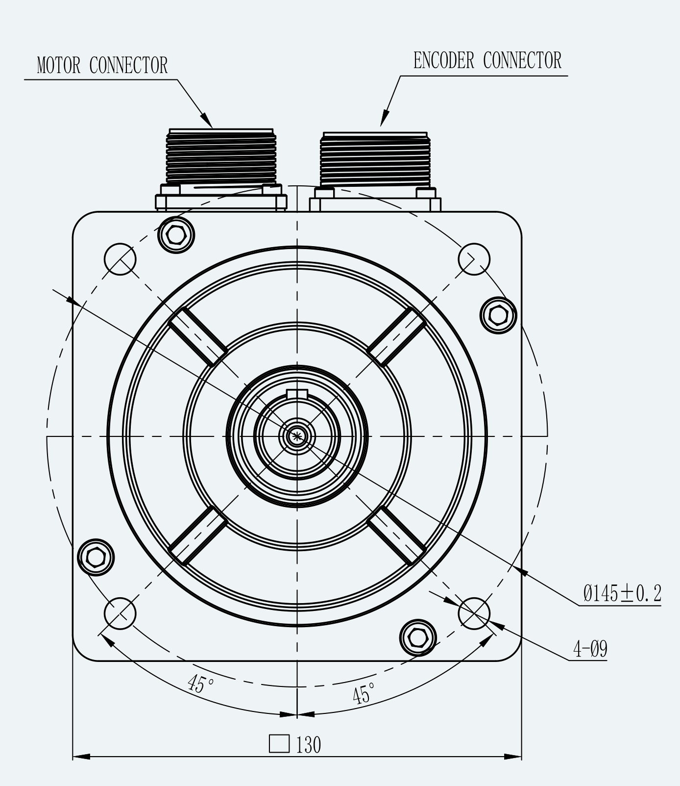 Mechanical View 2 for ES-SM-A03-130G-T5P39NM-850W-004