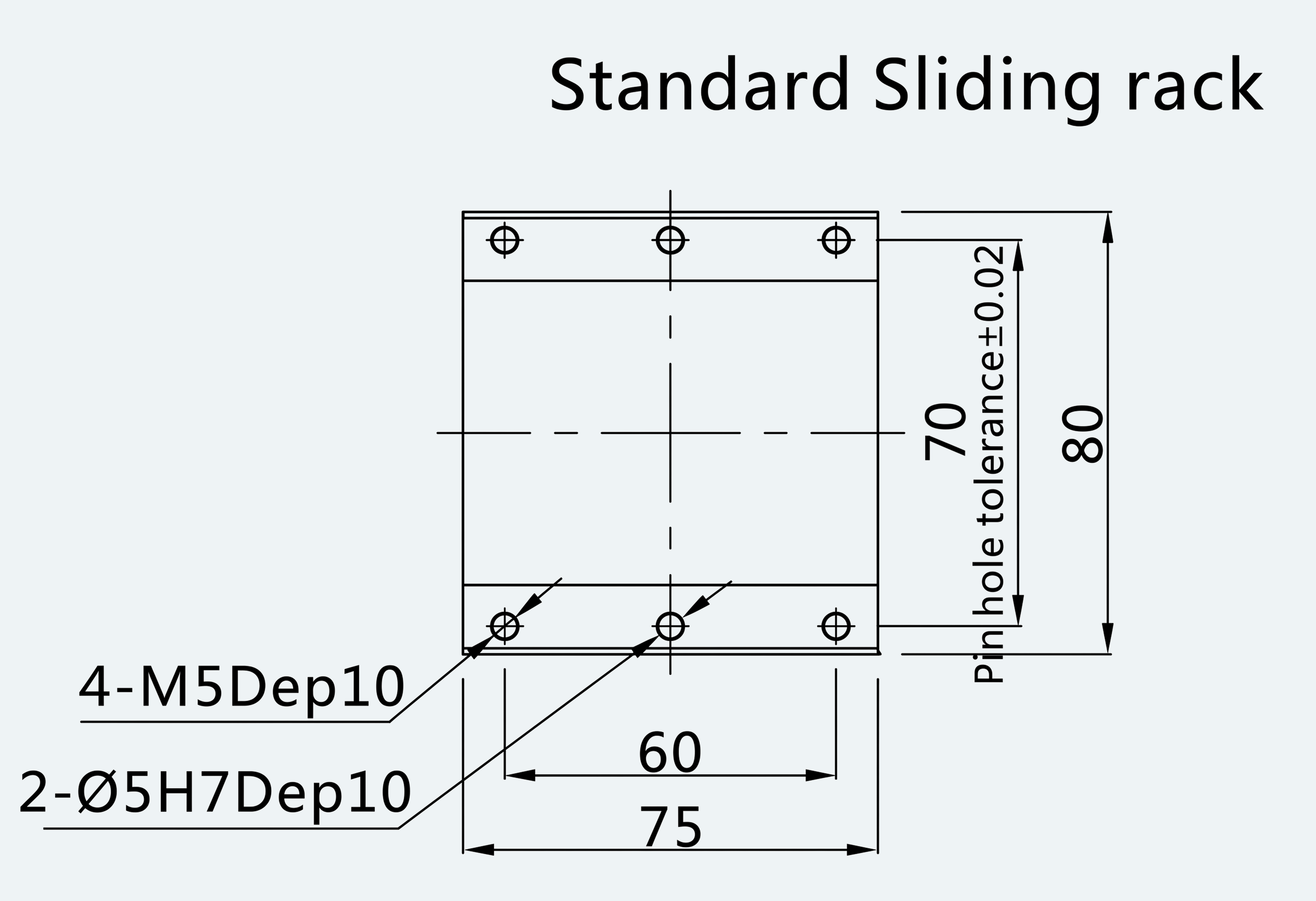 Mechanical View 2 for ES-LM-BS48-S0100-L016-MI01-M001