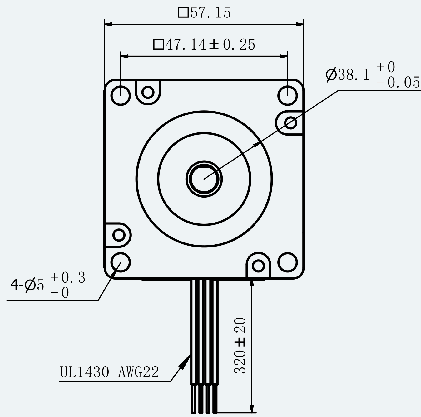 Mechanical View 1 for ES-ST-23H2042-100-4AL