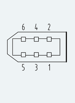 Feedback Connector Pinout for ES-SM-A01-040S-T0P16NM-50W-002