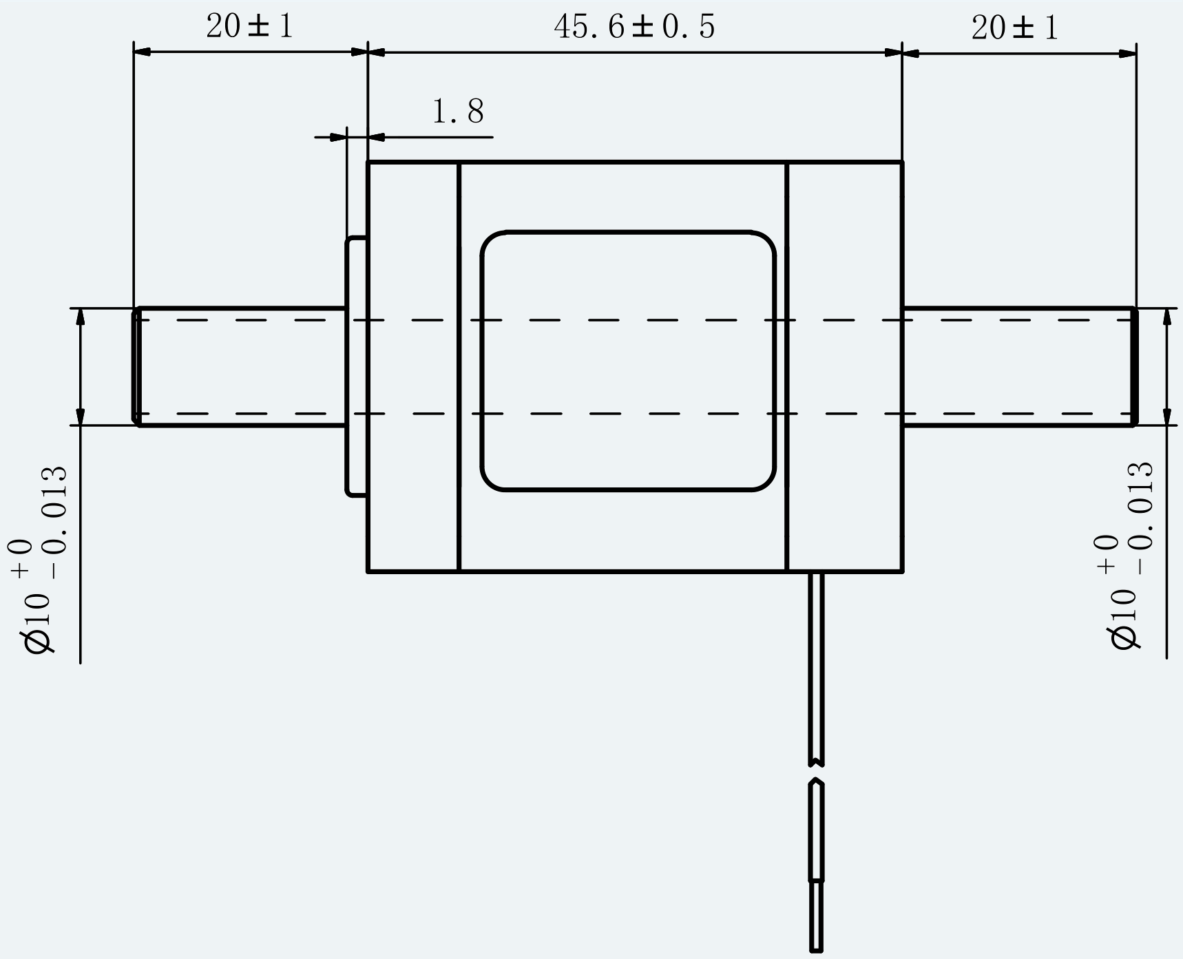 Mechanical View 2 for ES-ST-14HS2045-4D-100