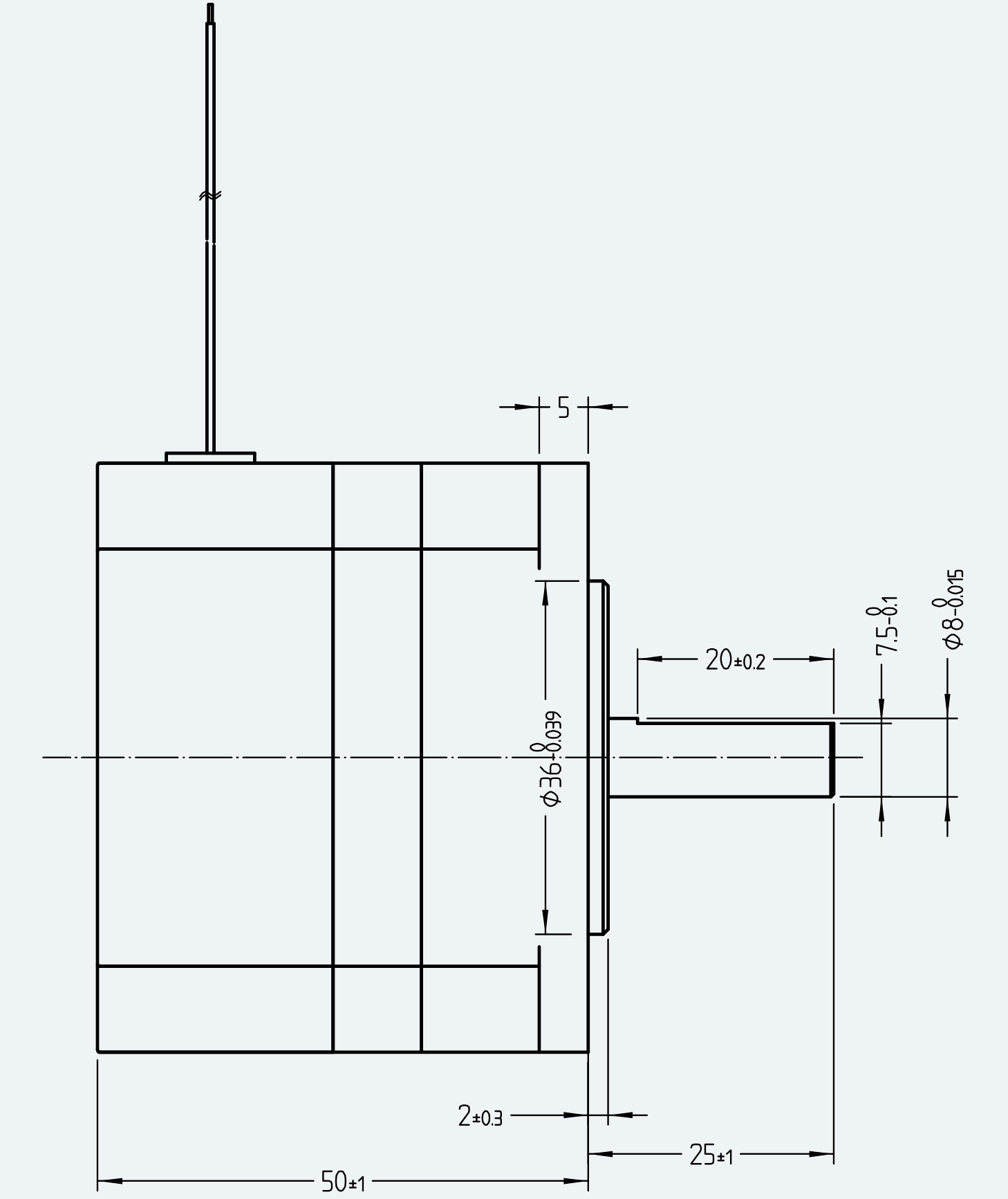 Mechanical View 2 for ES-DC-SL07-M001