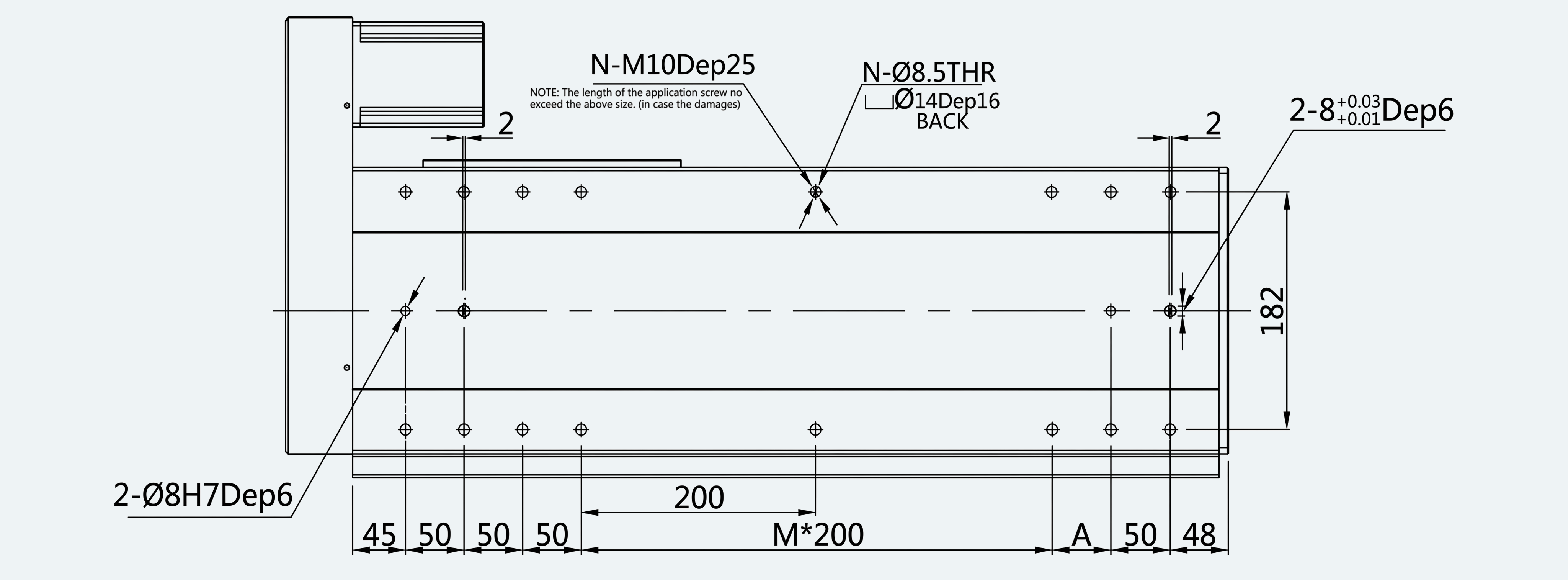 Mechanical View 5 for ES-LM-BS62-S0100-LREQ-MIREQ-M001