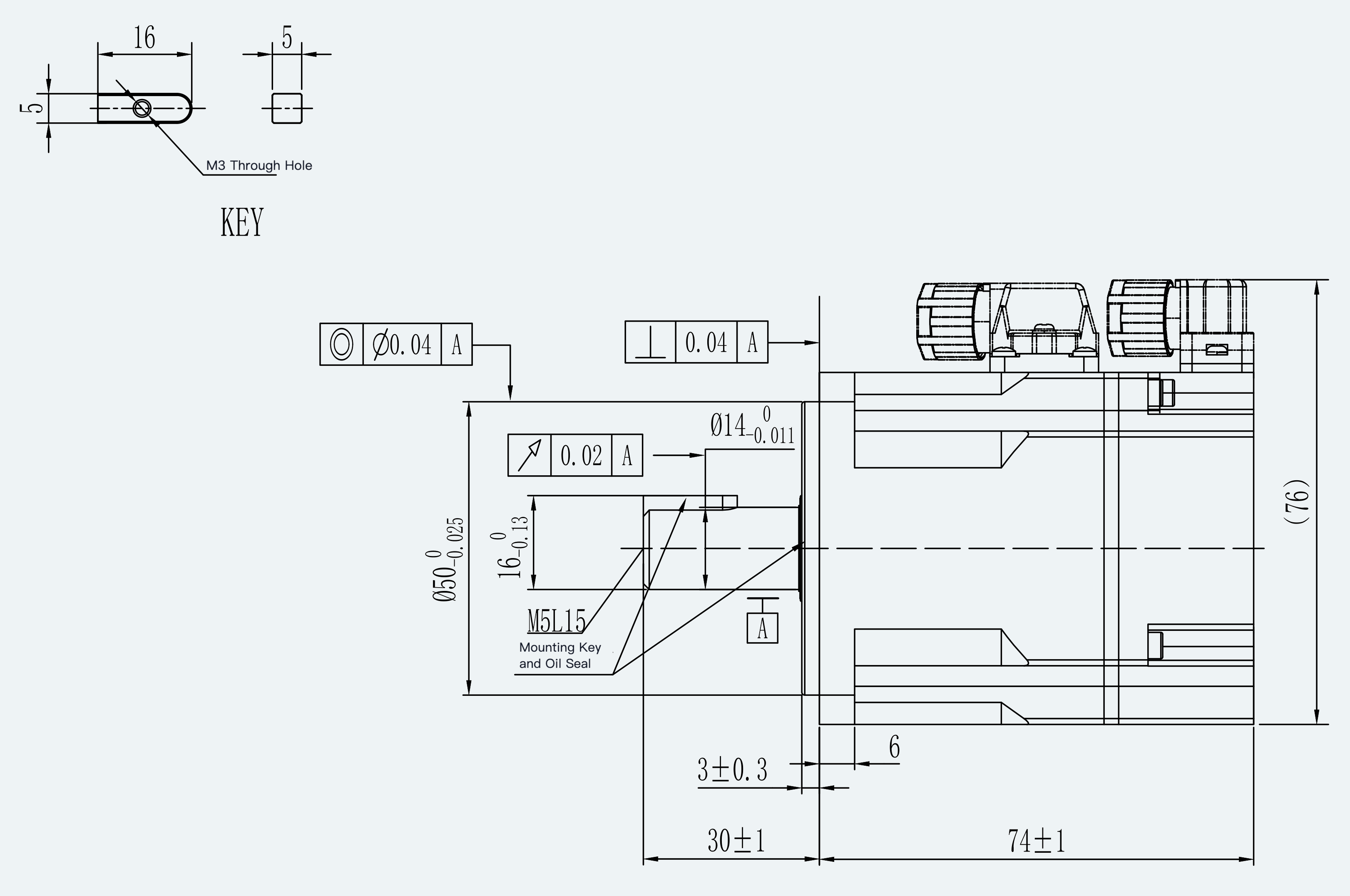Mechanical View 1 for ES-SM-A03-060D-T0P64NM-200W-003