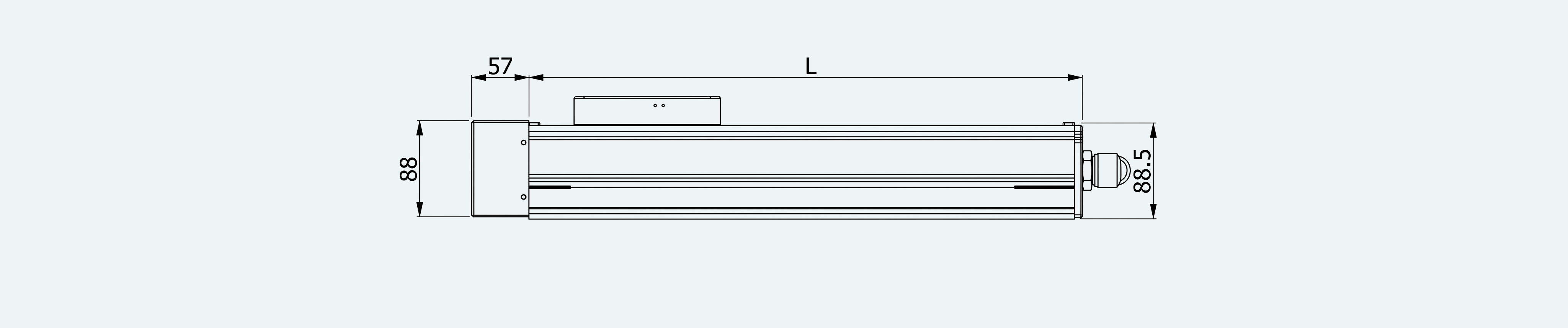 Mechanical View 3 for ES-LM-BS38-S0100-LREQ-MI01-M001