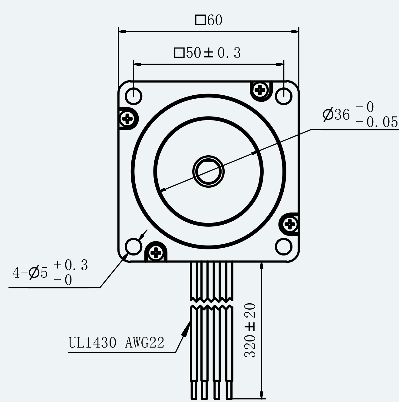 Mechanical View 2 for ES-ST-24H2047-200-4AL