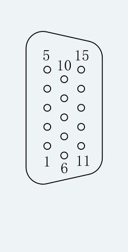 Feedback Connector Pinout for ES-SM-A02-060S-T1P27NM-400W-003