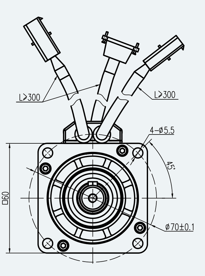 Mechanical View 2 for ES-SM-A02-060S-T1P27NM-400W-003