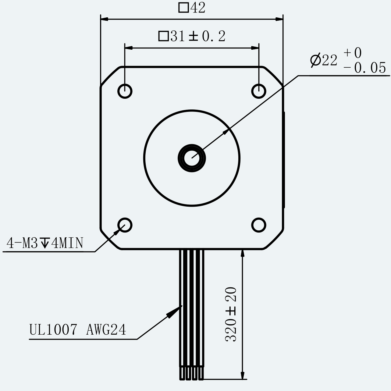 Mechanical View 1 for ES-ST-17H2034-050-4AL