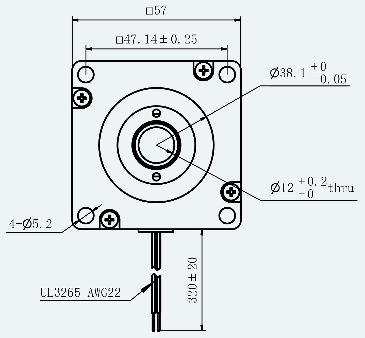 Mechanical View 2 for ES-ST-23HS2065-4D-250