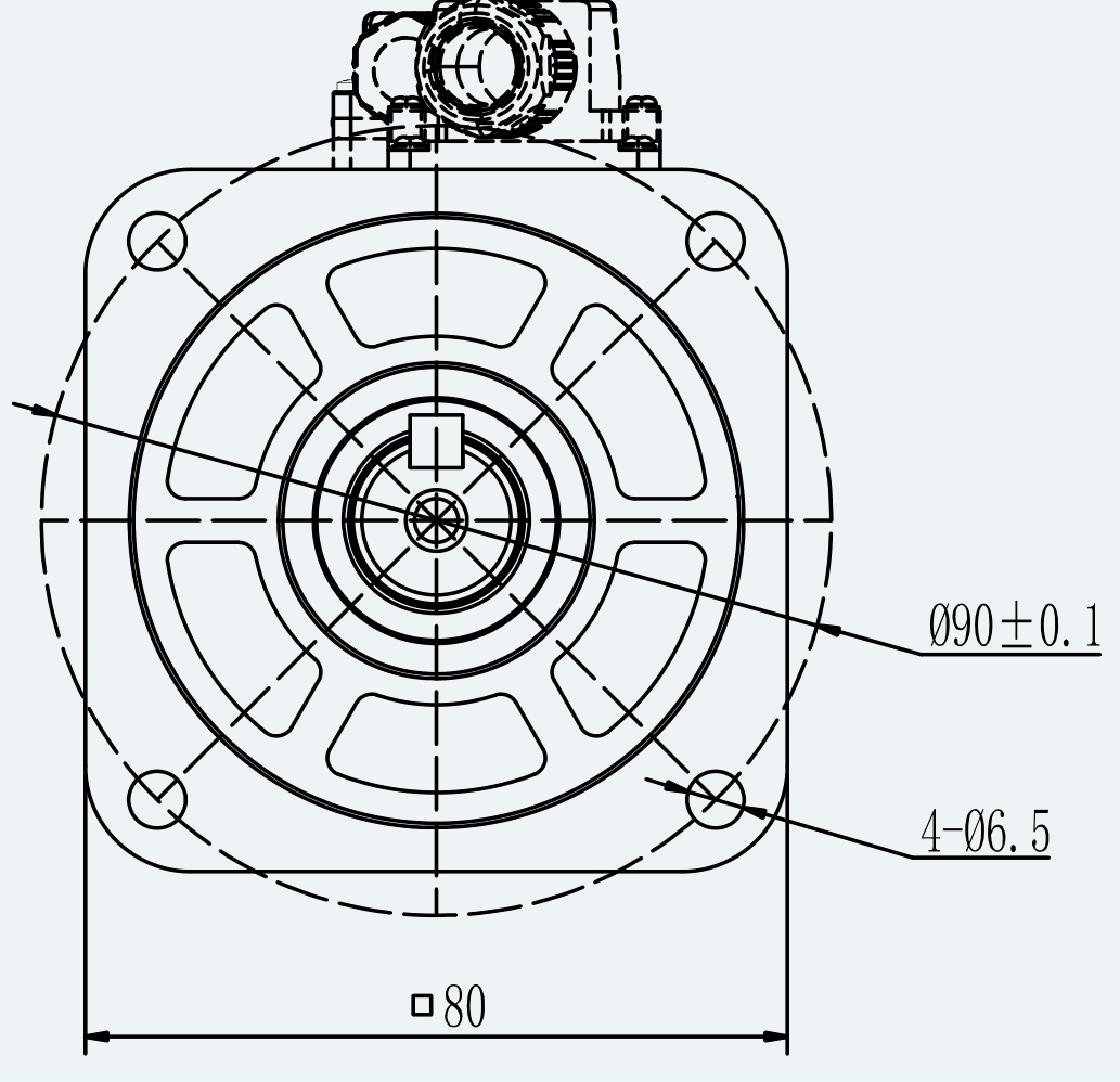 Mechanical View 2 for ES-SM-A03-080S-T3P18NM-1000W-004