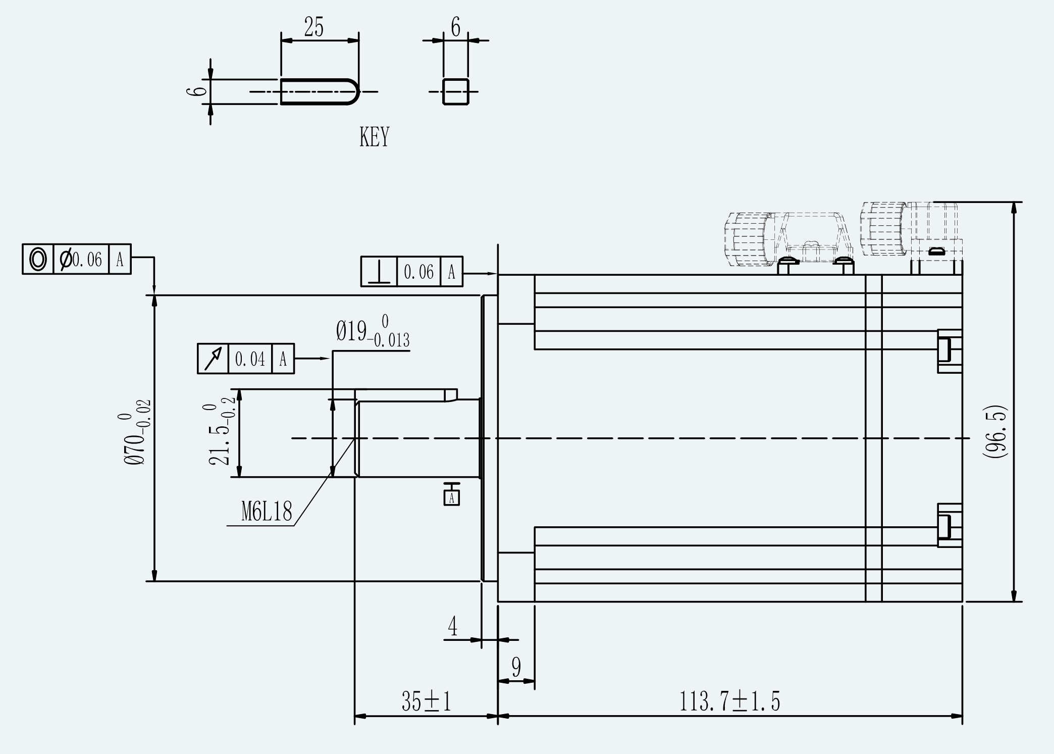 Mechanical View 1 for ES-SM-A03-080S-T3P18NM-1000W-001