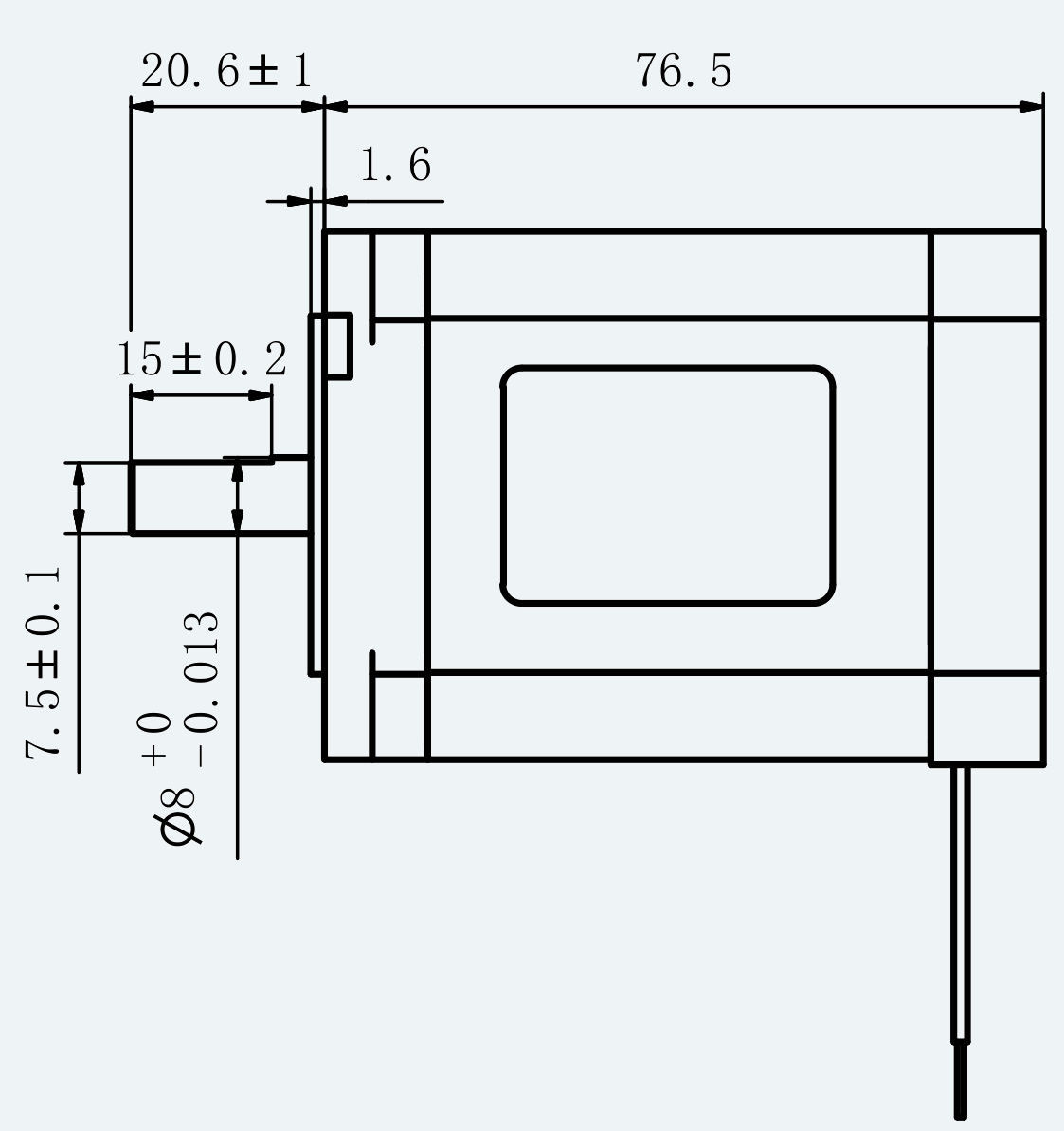 Mechanical View 1 for ES-ST-23H2076-400-4AL