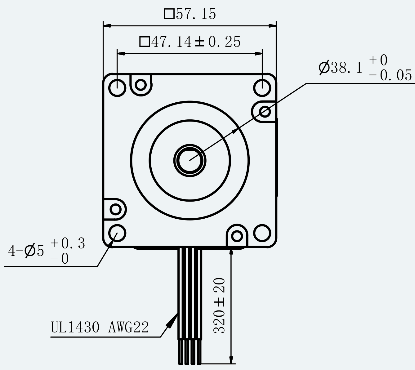 Mechanical View 2 for ES-ST-23H2076-400-4AL