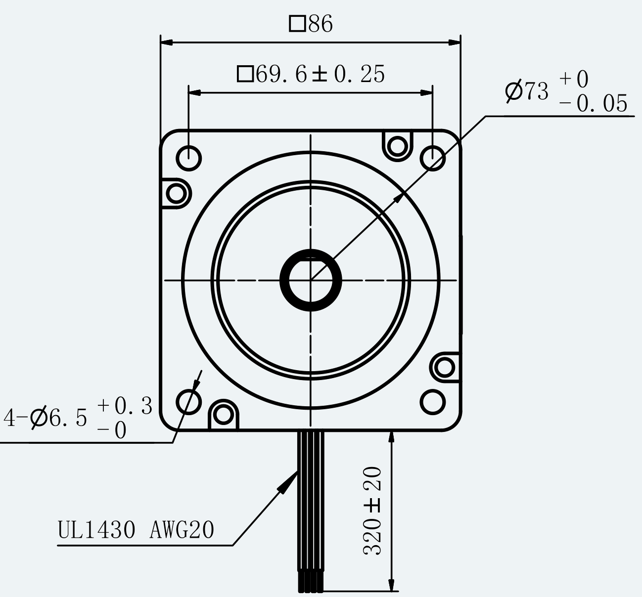 Mechanical View 1 for ES-ST-34H2060-300-4BL