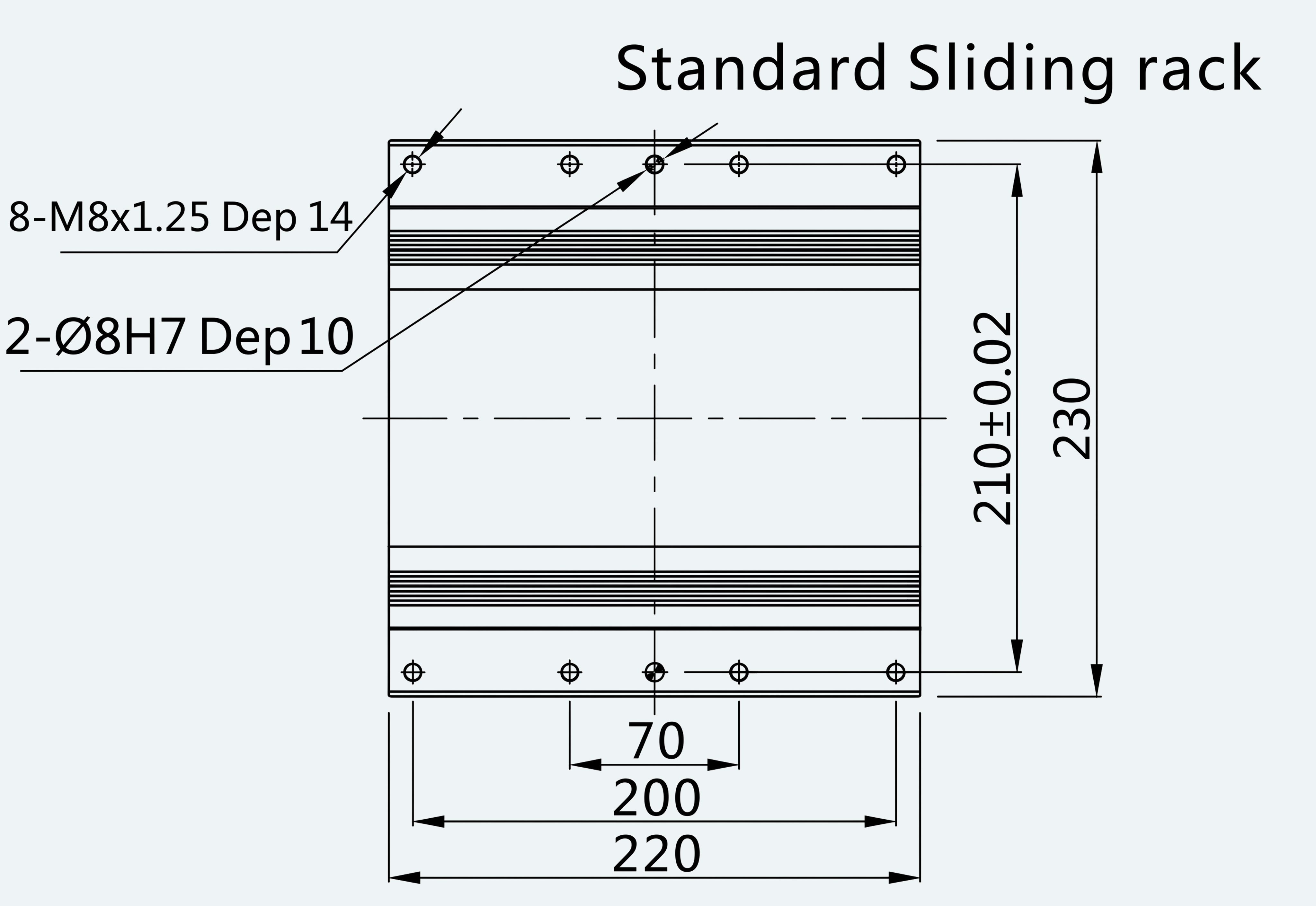 Mechanical View 2 for ES-LM-BS63-S0100-L020-MI01-M001