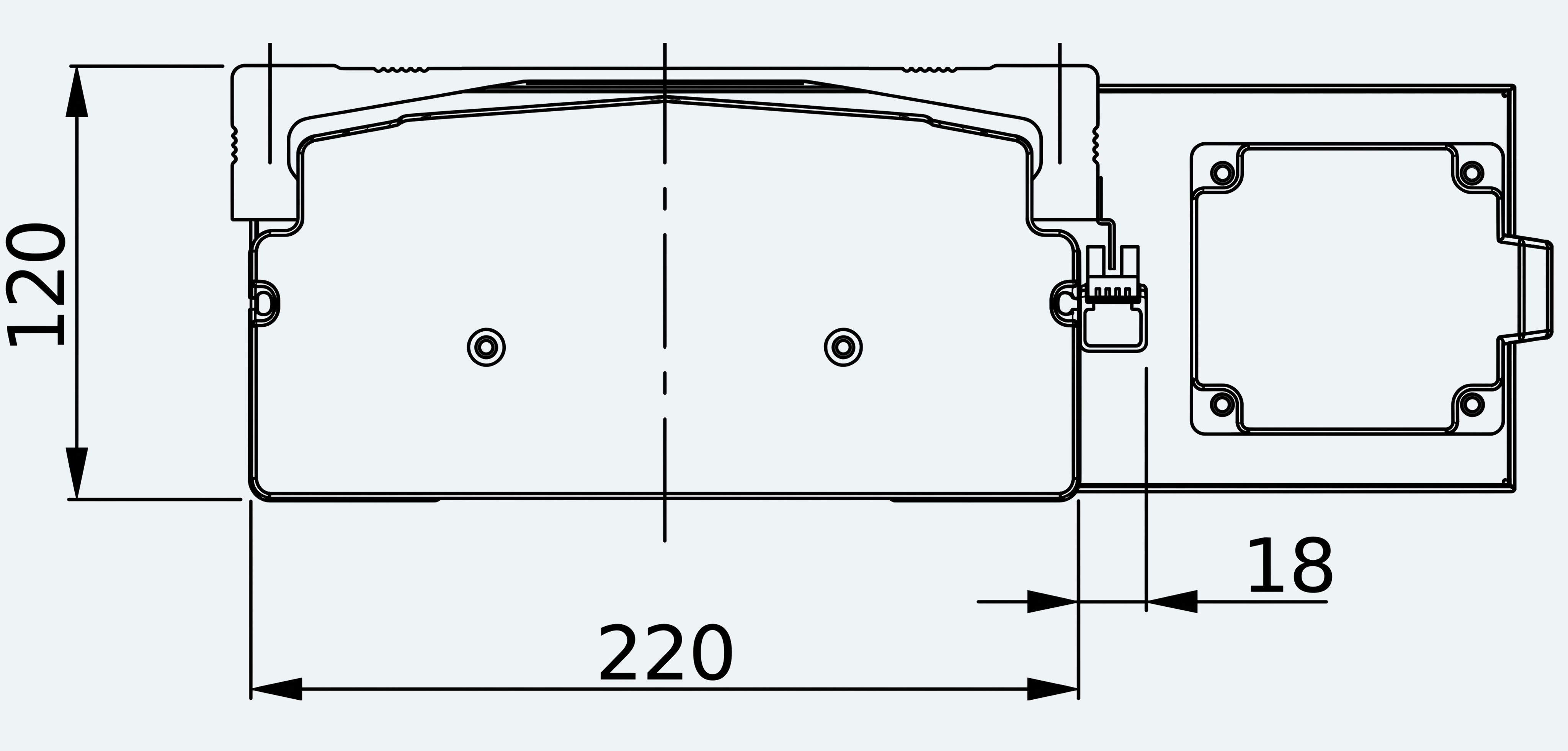 Mechanical View 4 for ES-LM-BS63-S0100-L020-MI01-M001