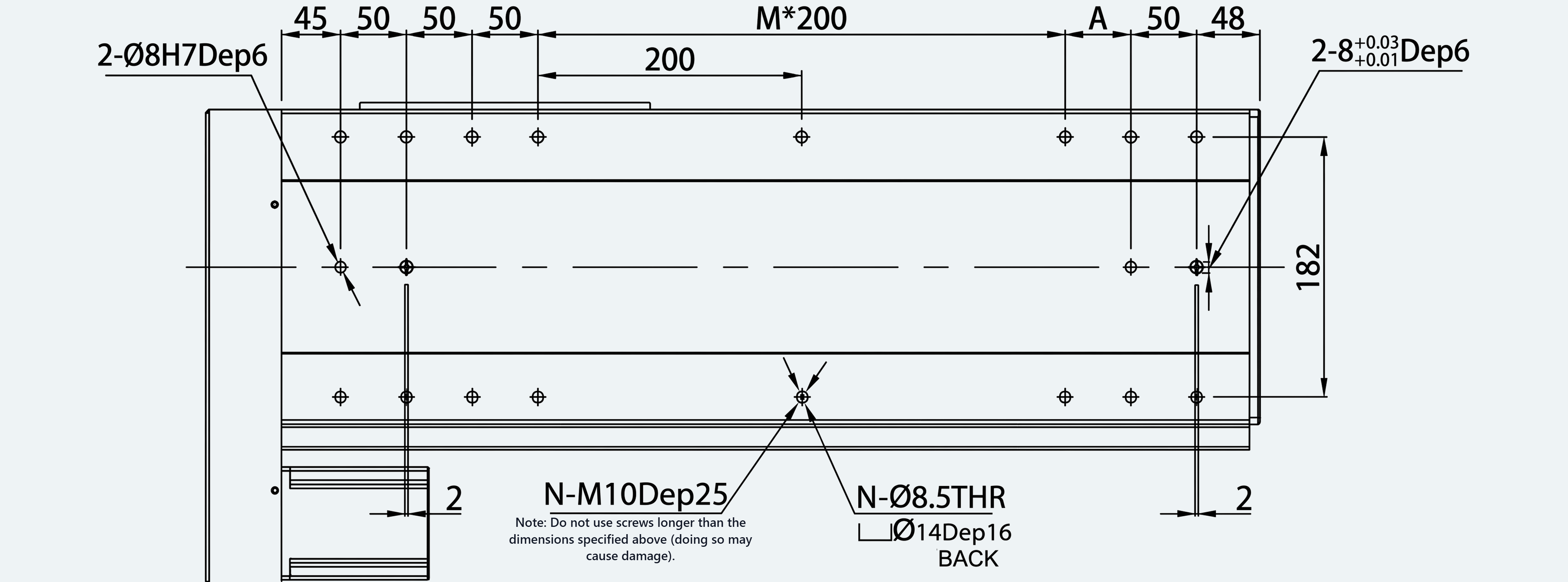 Mechanical View 5 for ES-LM-BS63-S0100-L020-MI01-M001