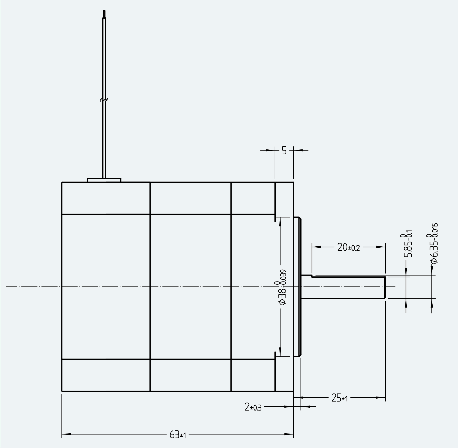Mechanical View 2 for ES-DC-SL06-M002