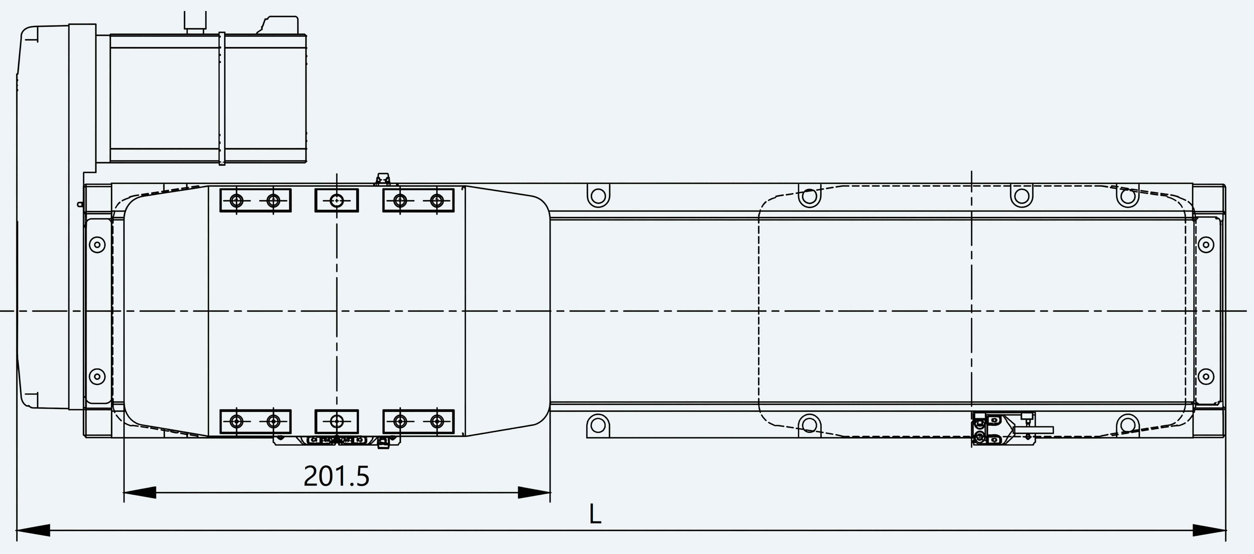 Mechanical View 1 for ES-LM-BS70-S0100-L010-MI01-M001