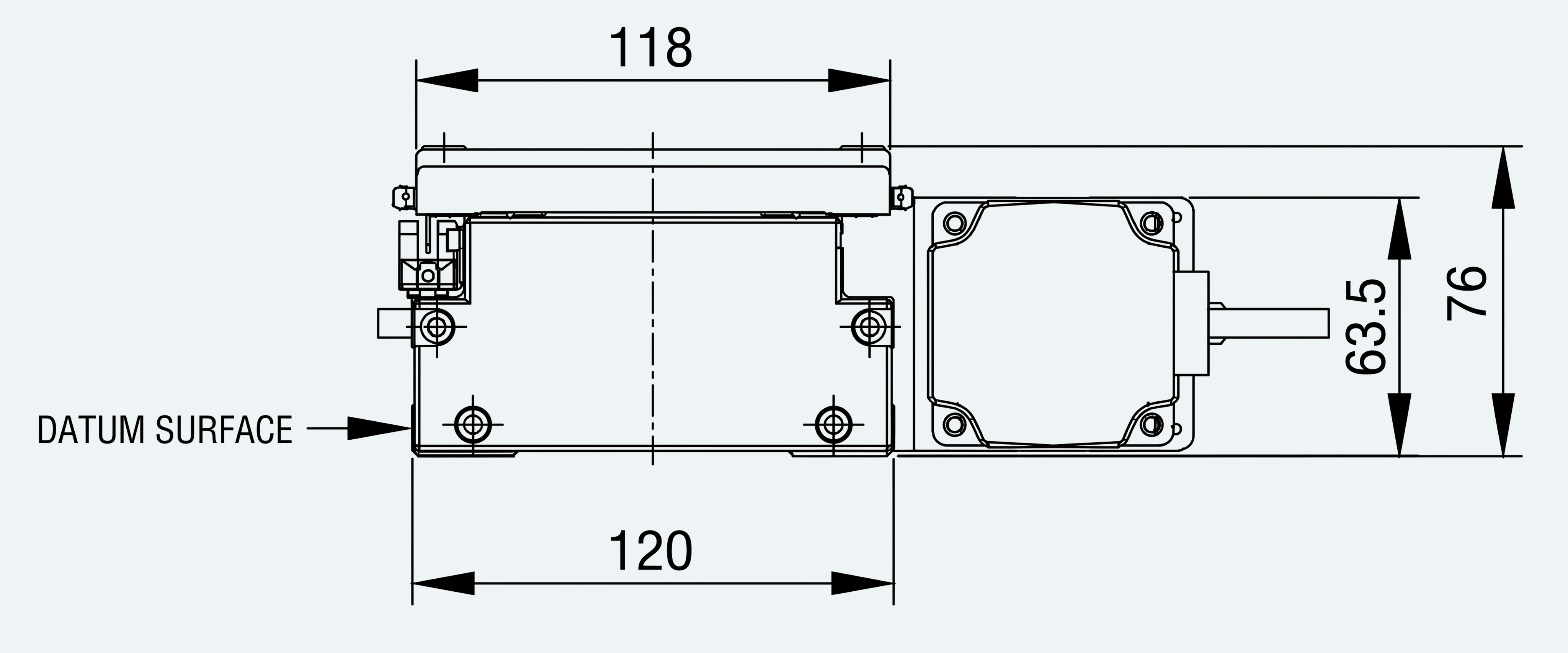 Mechanical View 4 for ES-LM-BS70-S0100-L010-MI01-M001