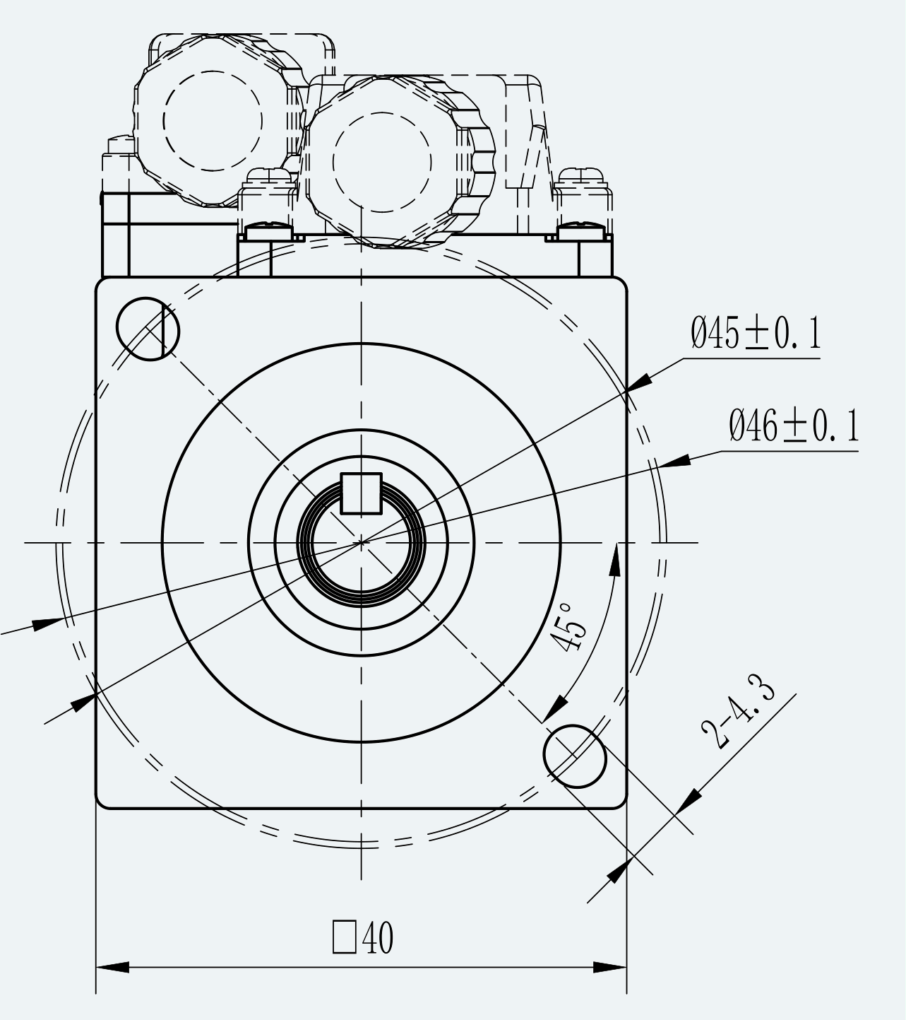Mechanical View 2 for ES-SM-A03-040-T0P16NM-50W-002
