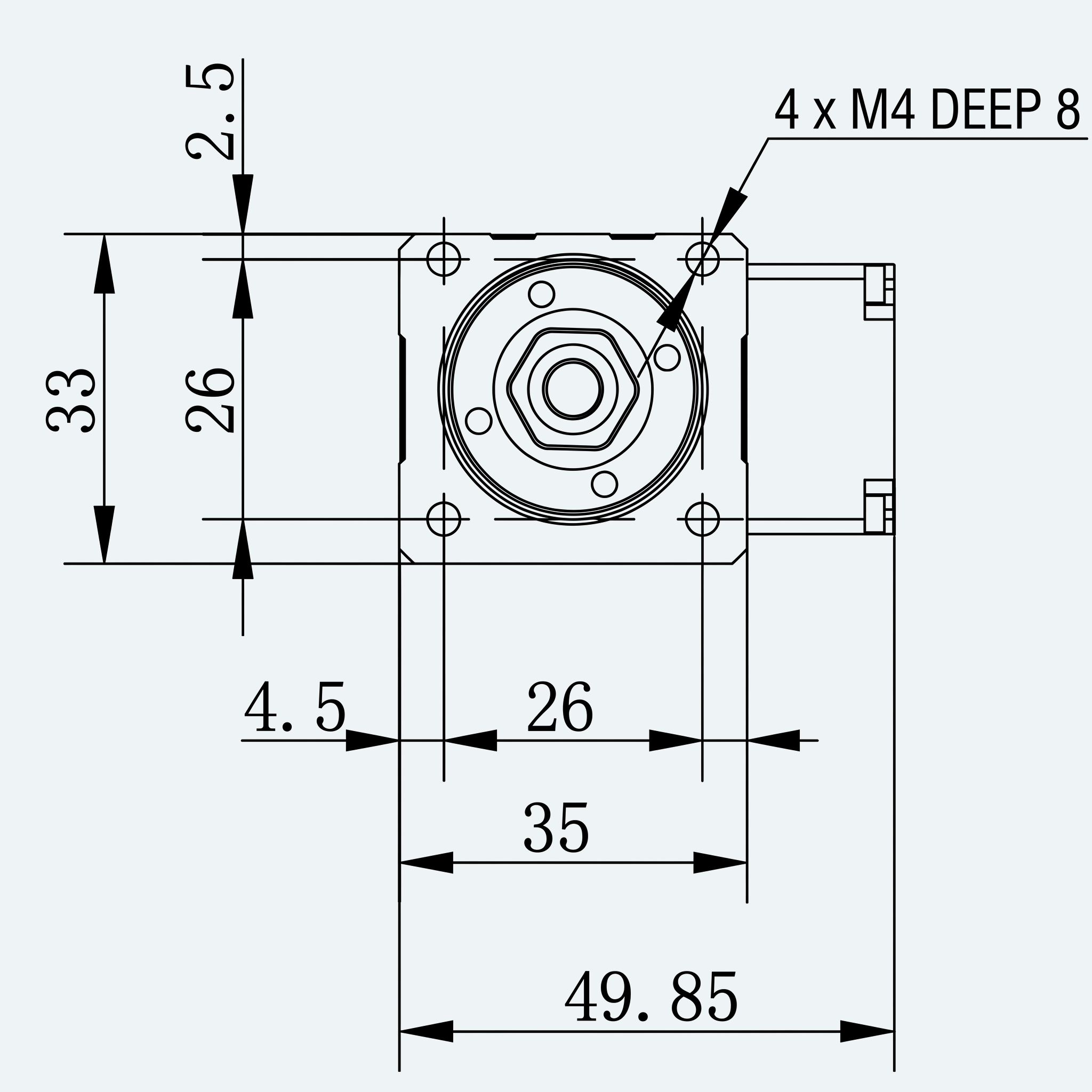 Mechanical View 4 for ES-EC-R01-M001