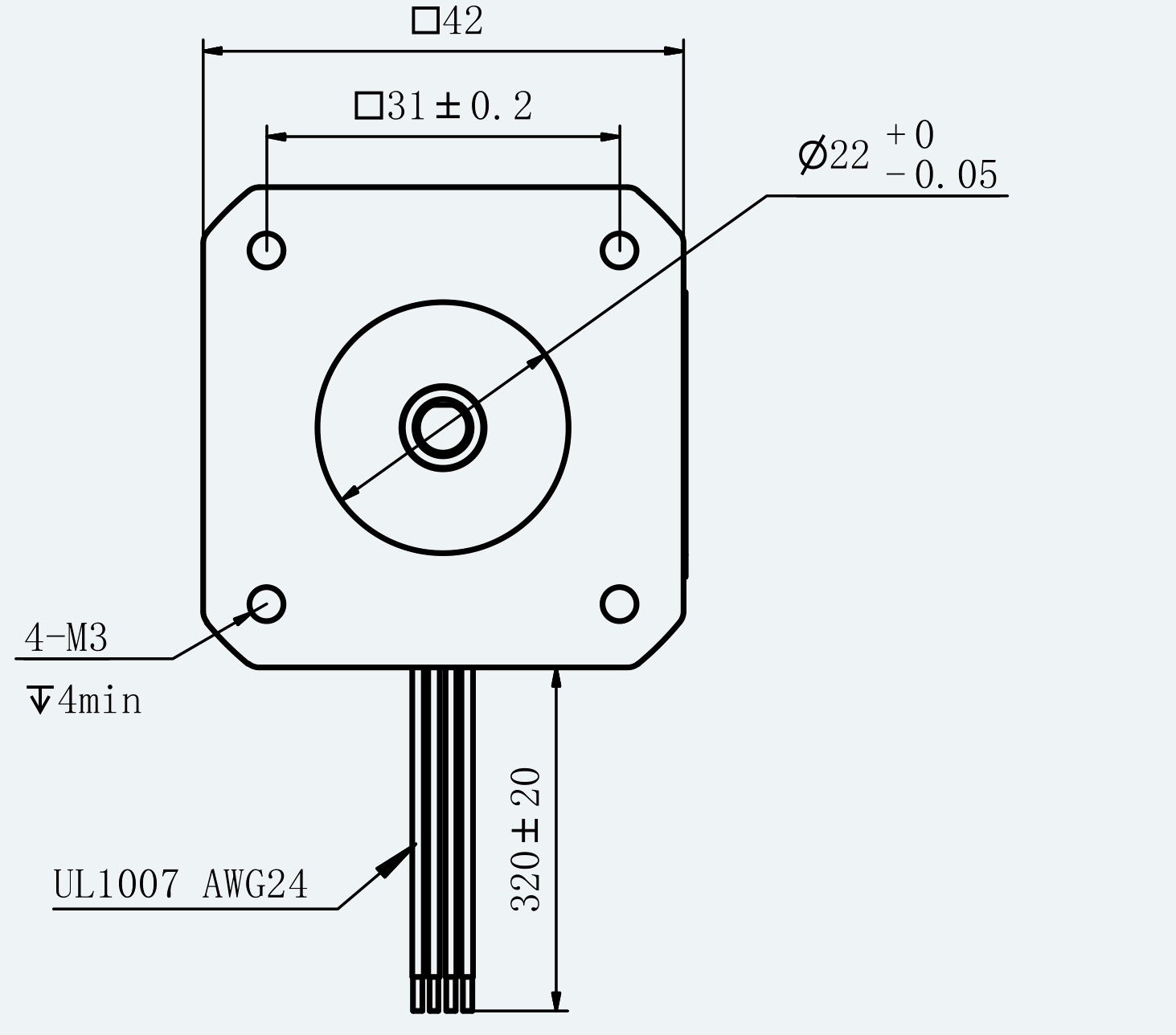 Mechanical View 2 for ES-ST-17H2061-200-4AL