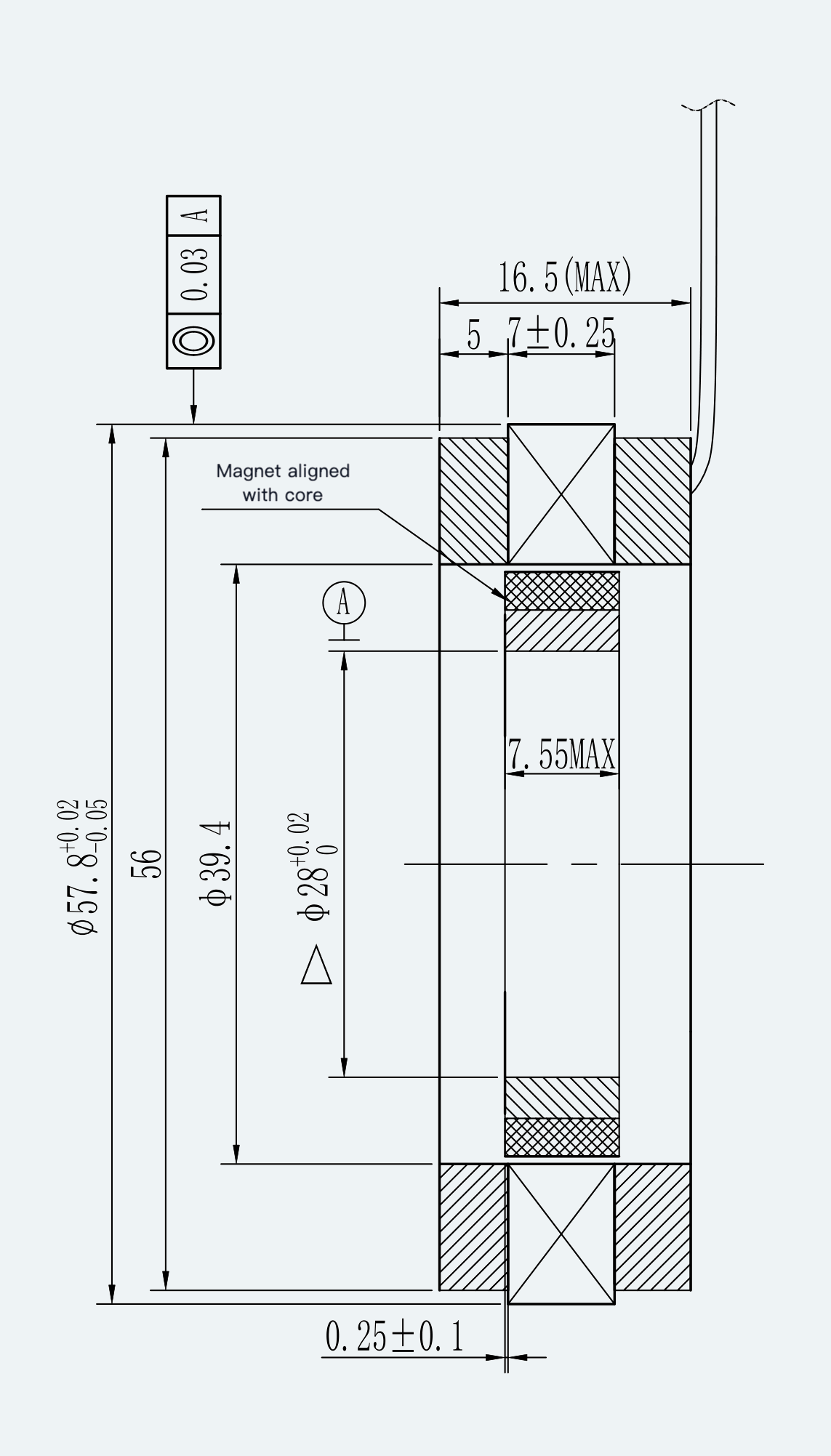 Mechanical View 2 for ES-FM-U01-OD057-T0P32NM-001