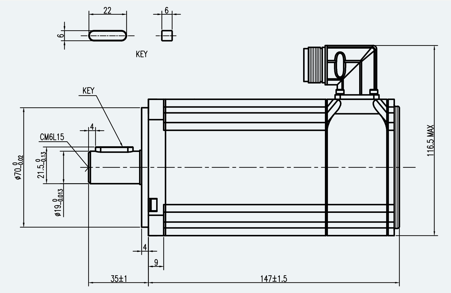 Mechanical View 1 for ES-SM-A02-080S-T2P39NM-750W-002