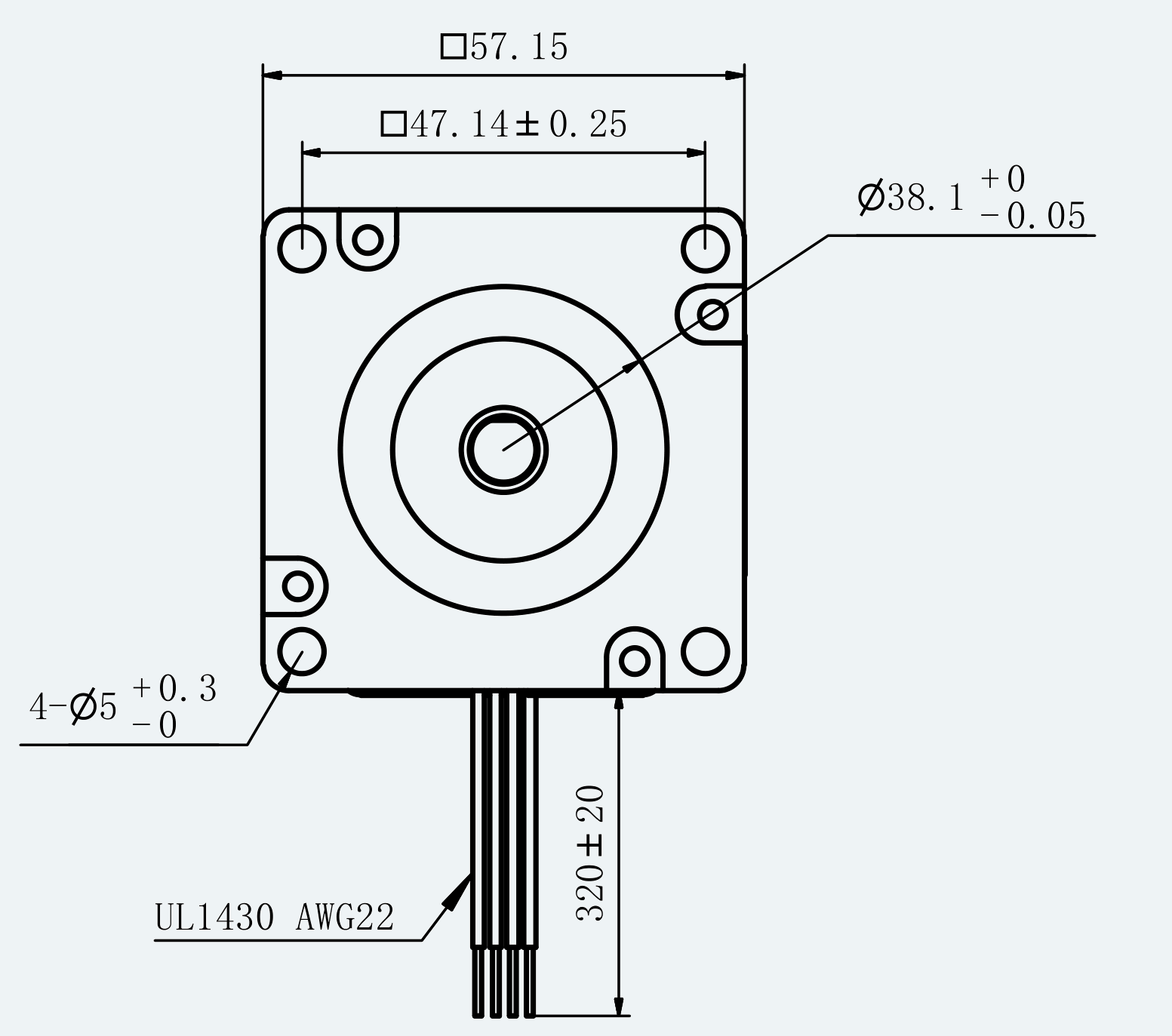 Mechanical View 1 for ES-ST-23H2051-200-4AL